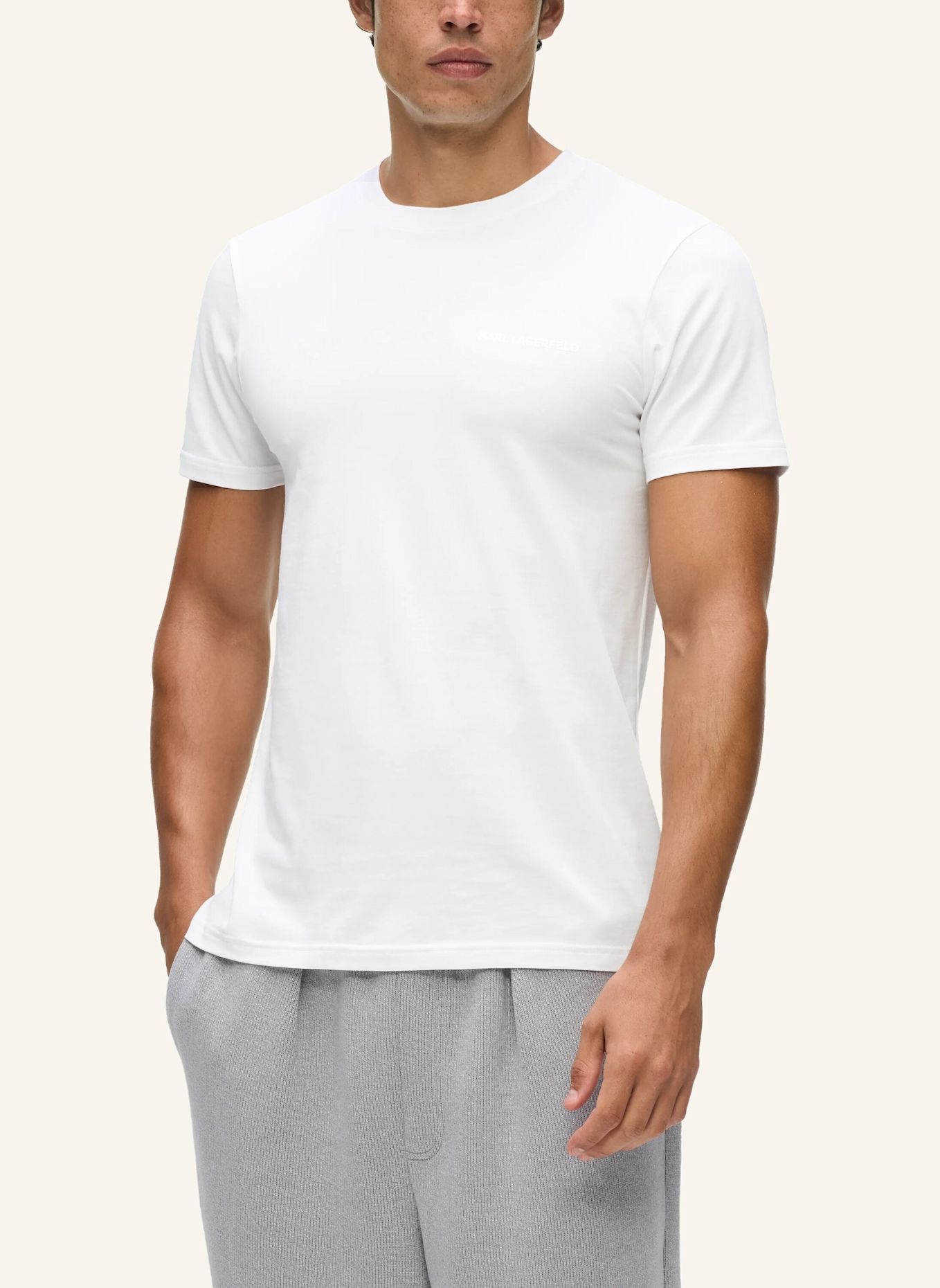 KARL LAGERFELD Top: WEISS