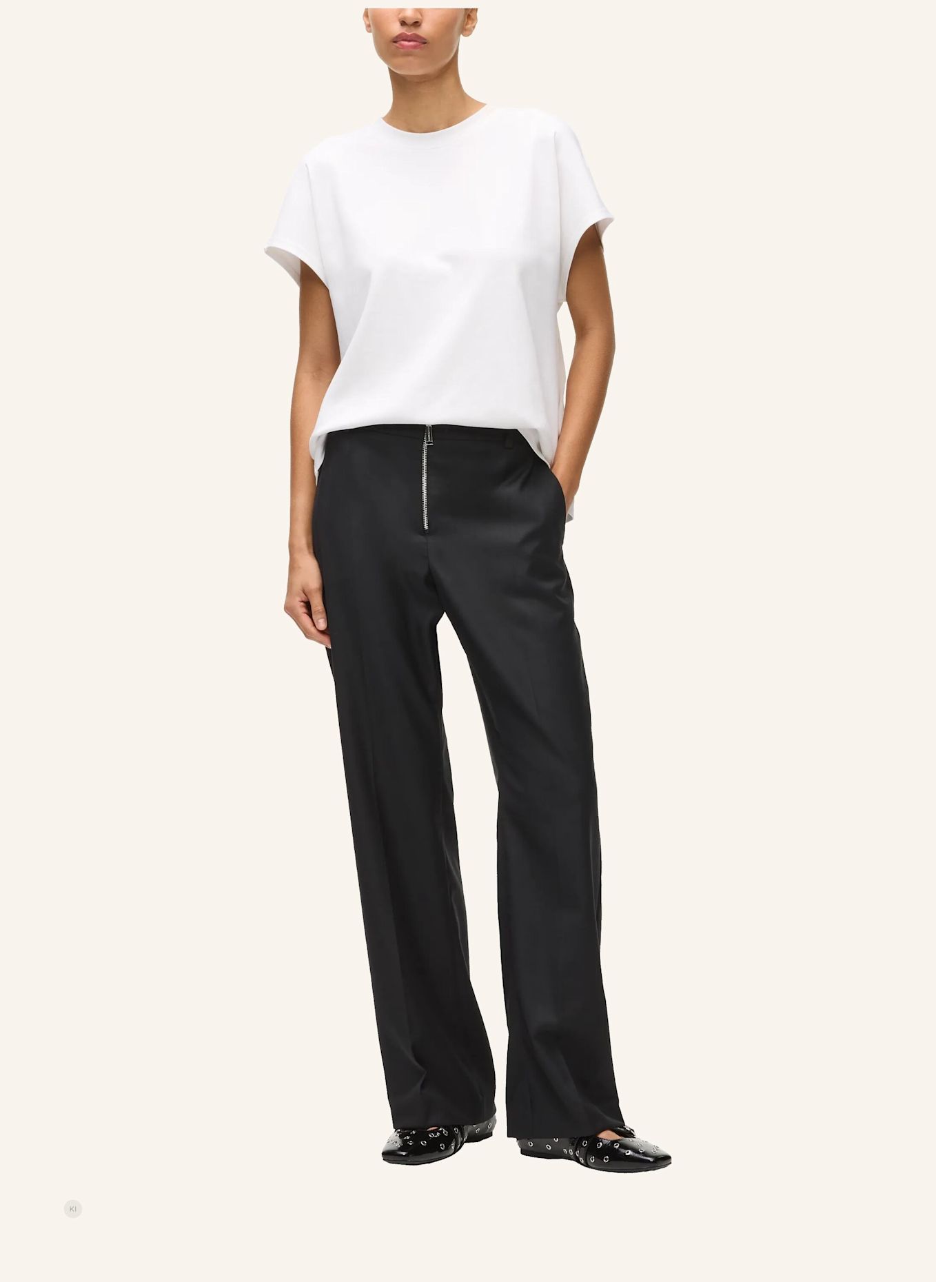 KARL LAGERFELD Hose: SCHWARZ