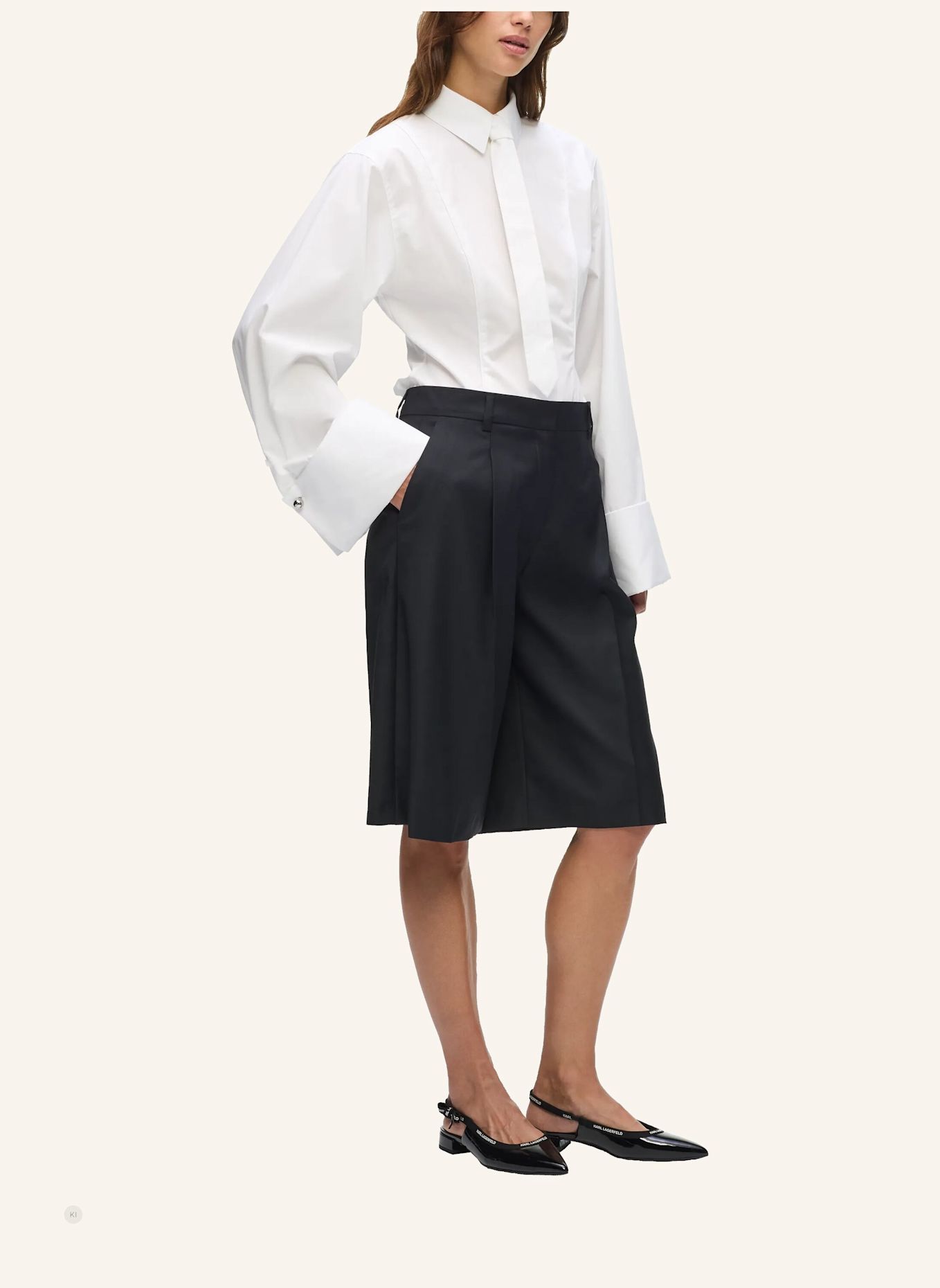 KARL LAGERFELD Hose: SCHWARZ