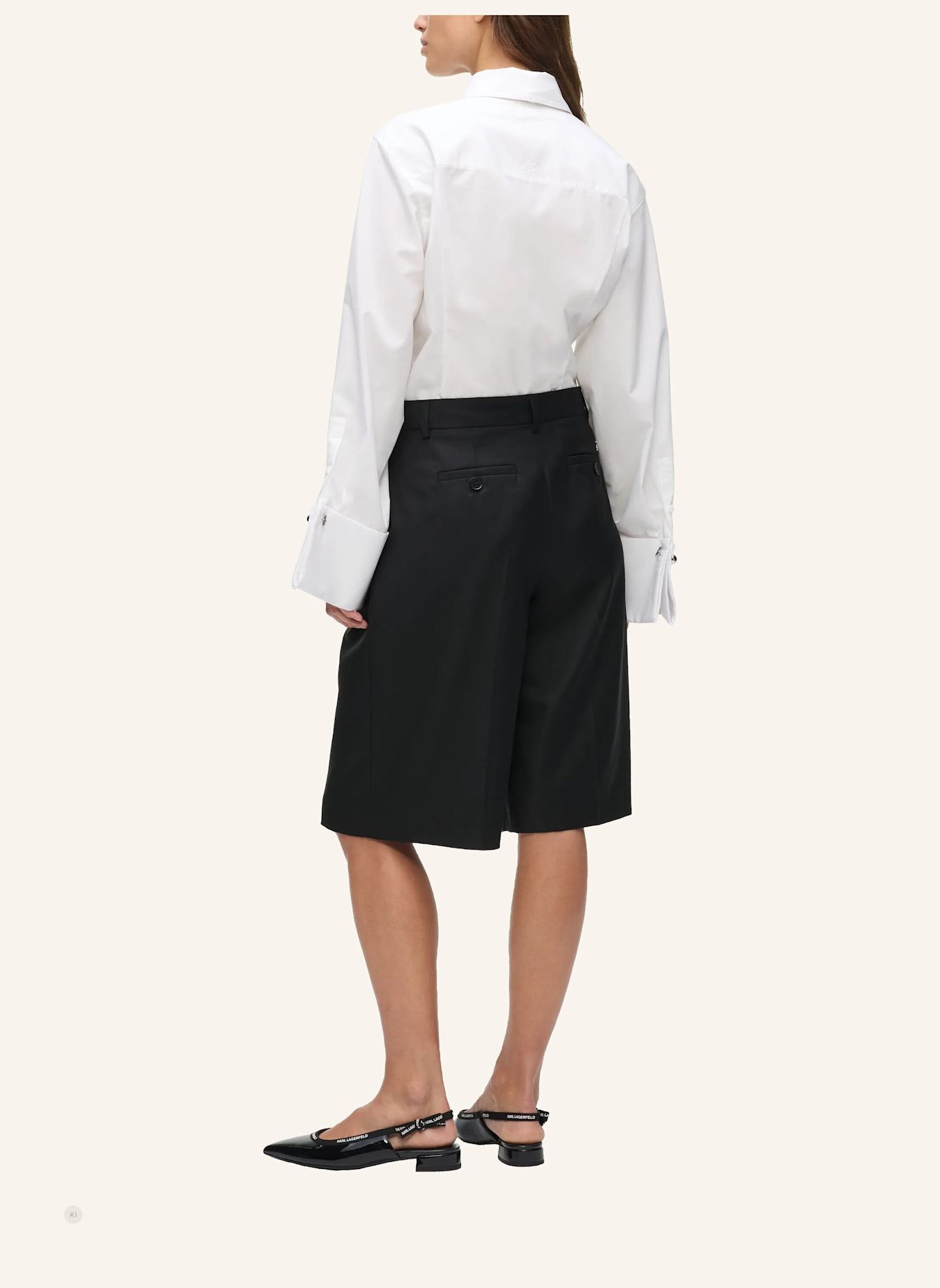 KARL LAGERFELD Hose: SCHWARZ