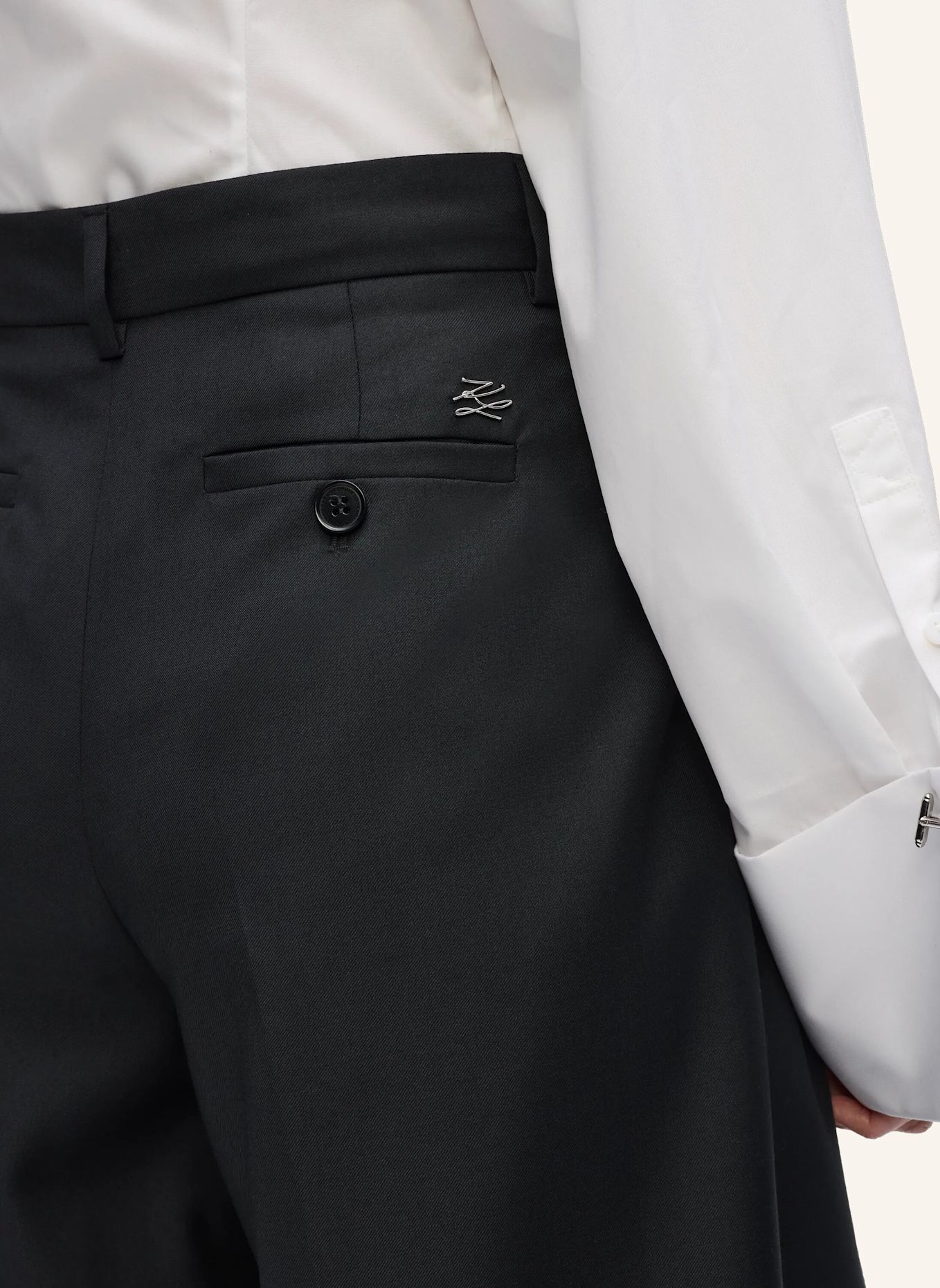 KARL LAGERFELD Hose: SCHWARZ