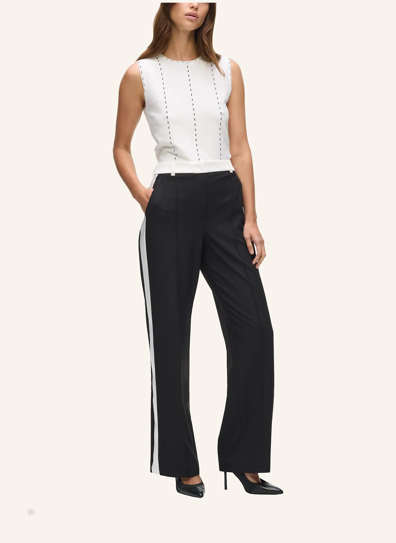 KARL LAGERFELD Hose: SCHWARZ