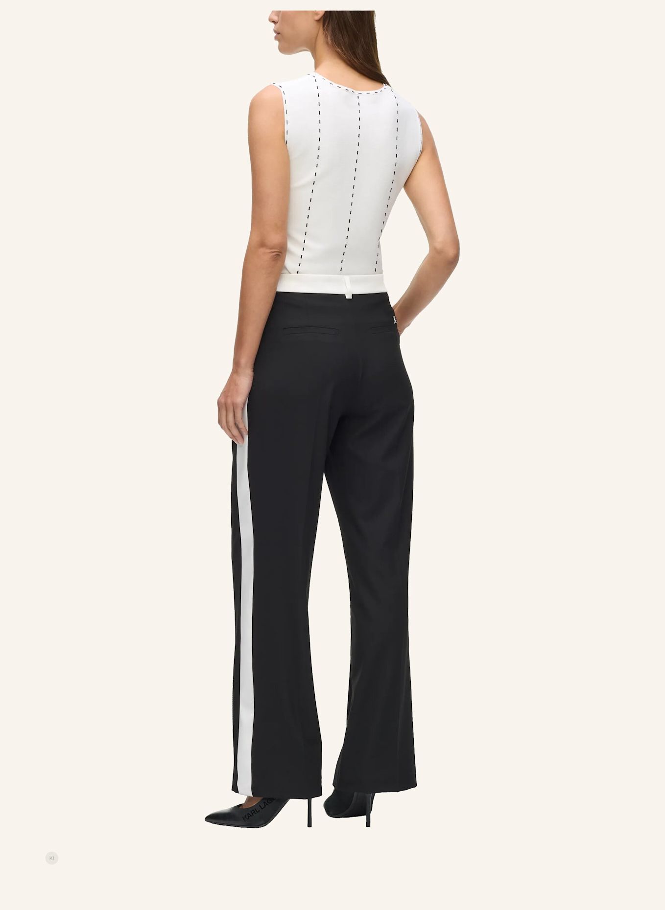 KARL LAGERFELD Hose: SCHWARZ