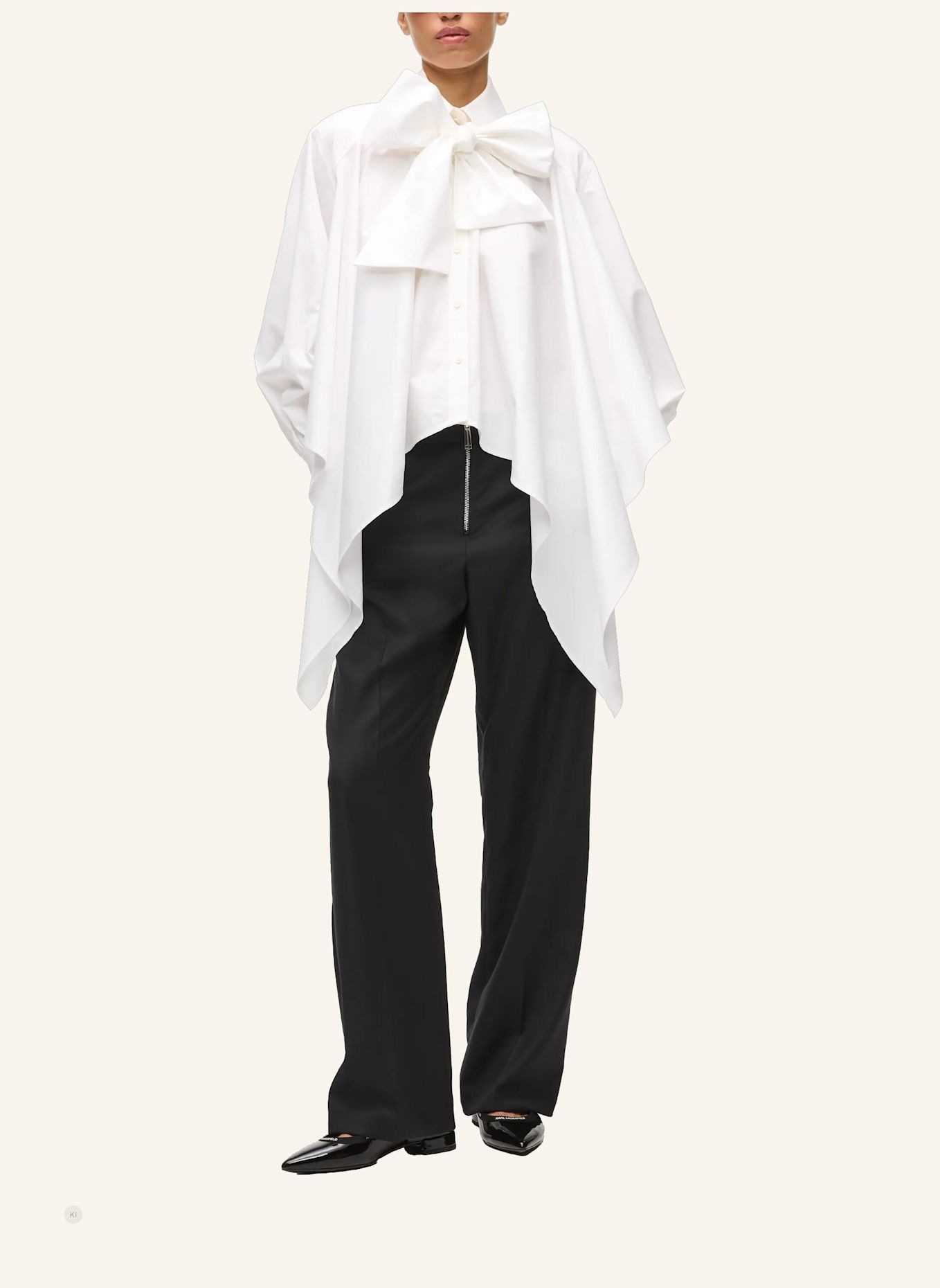 KARL LAGERFELD Bluse: WEISS