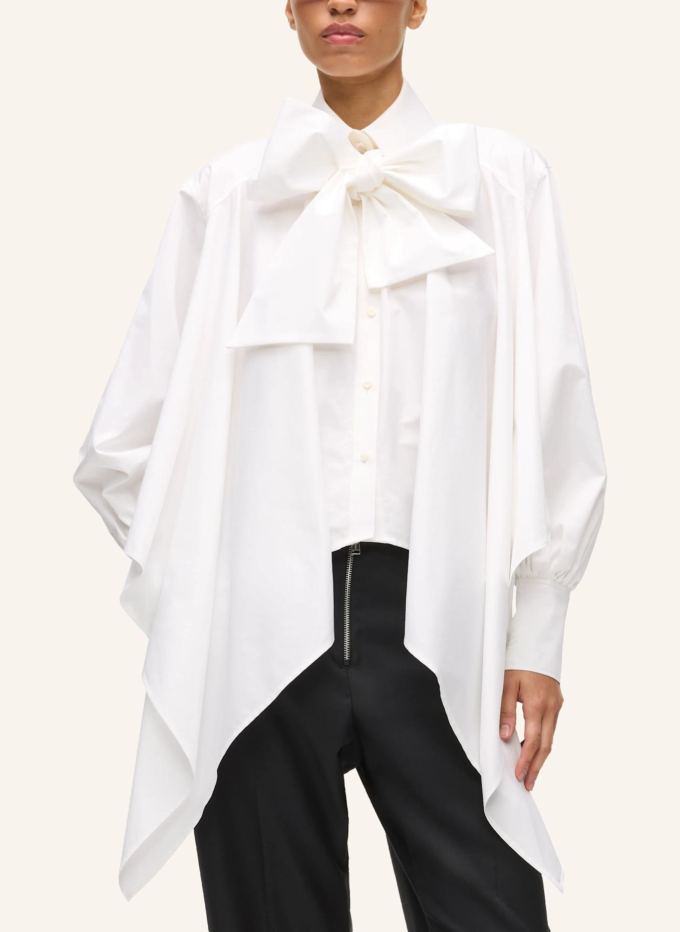 KARL LAGERFELD Bluse: WEISS