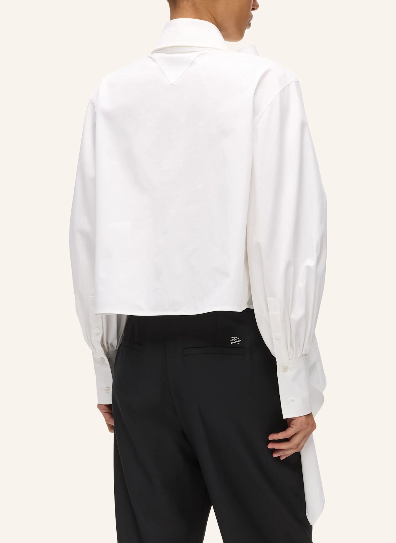 KARL LAGERFELD Bluse: WEISS