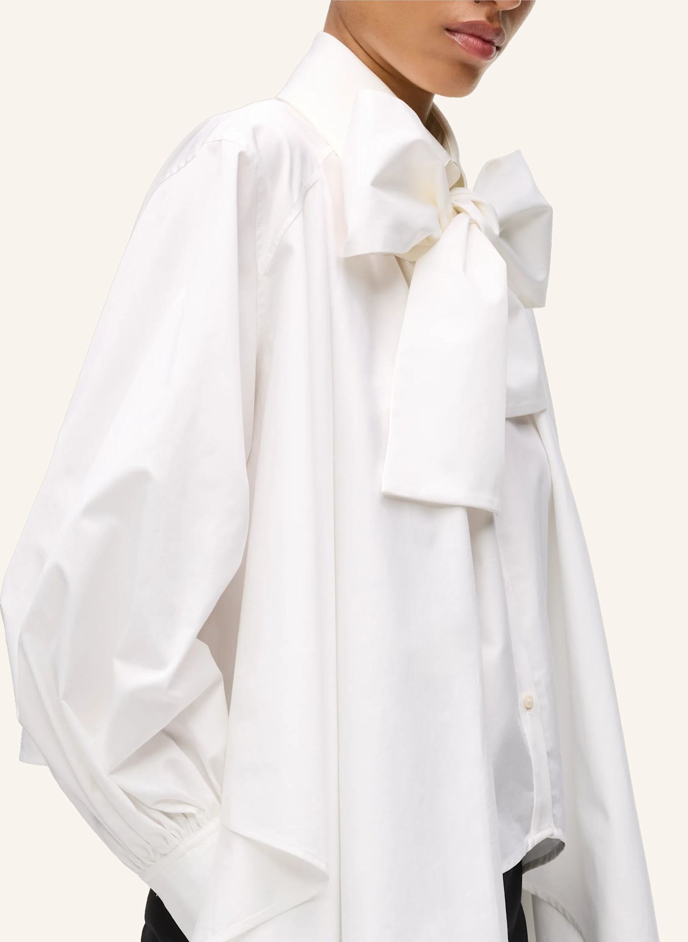 KARL LAGERFELD Bluse: WEISS