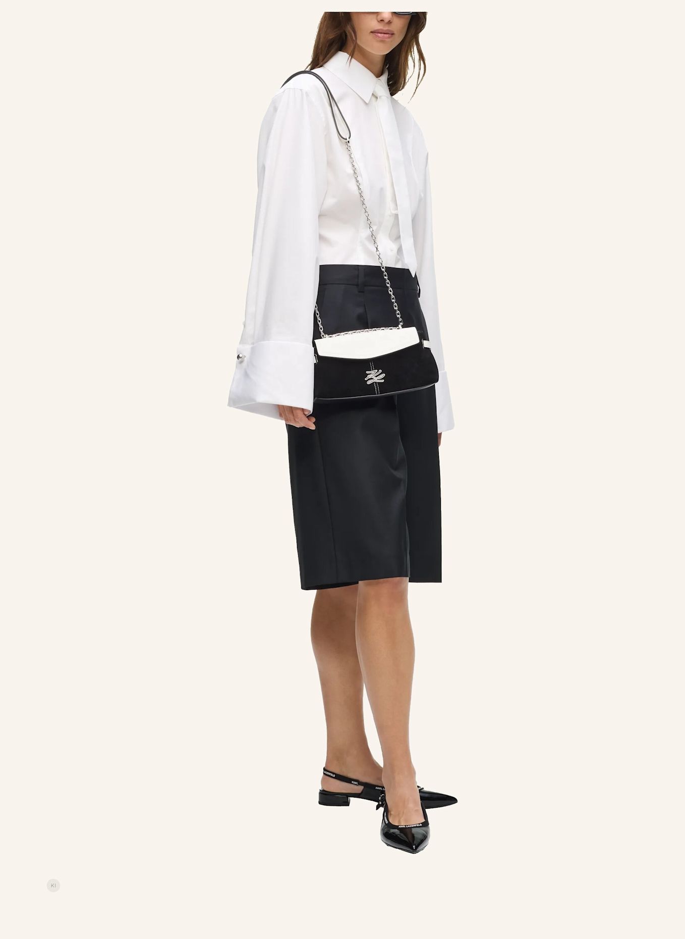 KARL LAGERFELD Umhängetasche: SCHWARZ