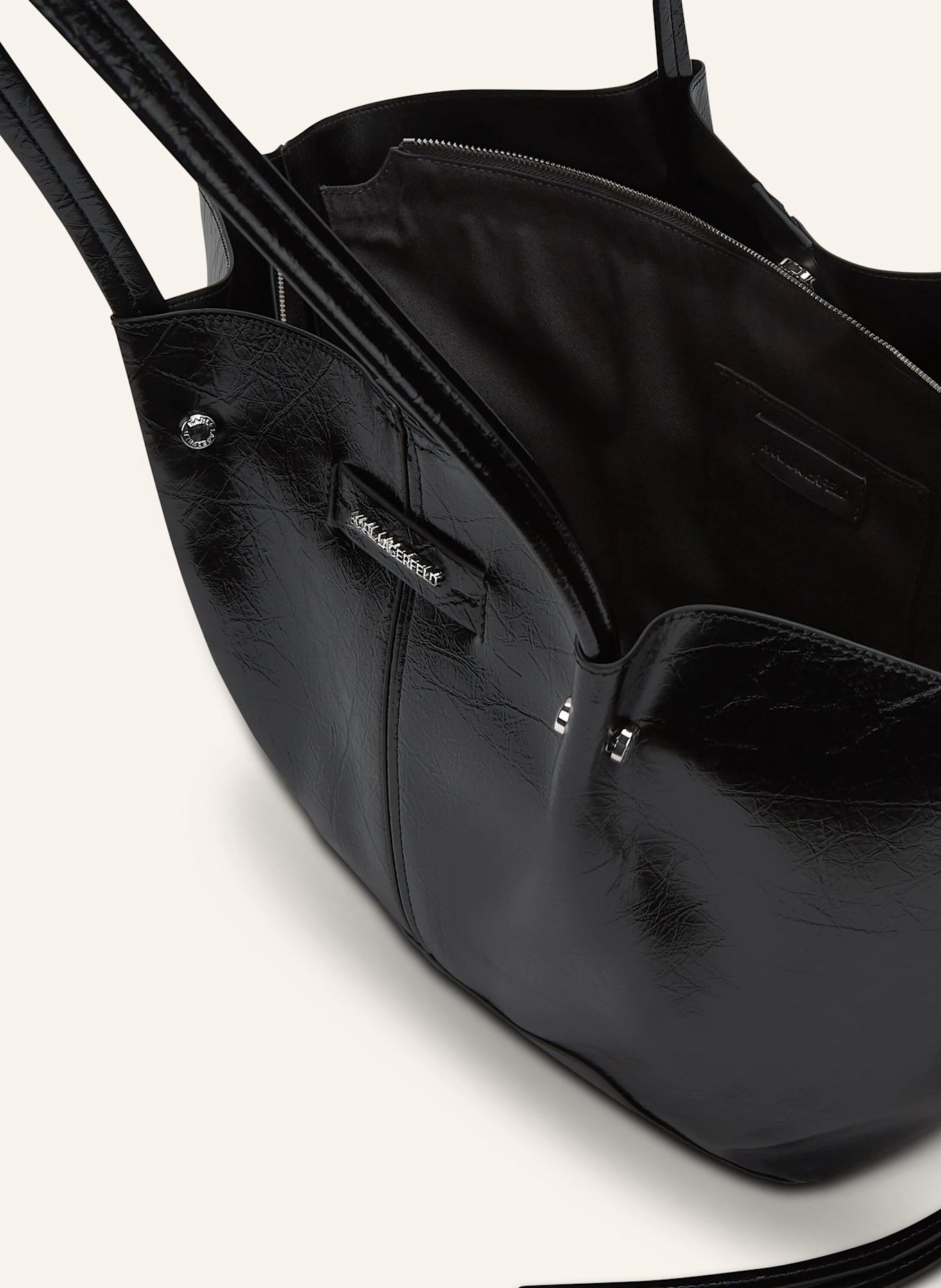 KARL LAGERFELD Handtasche: SCHWARZ