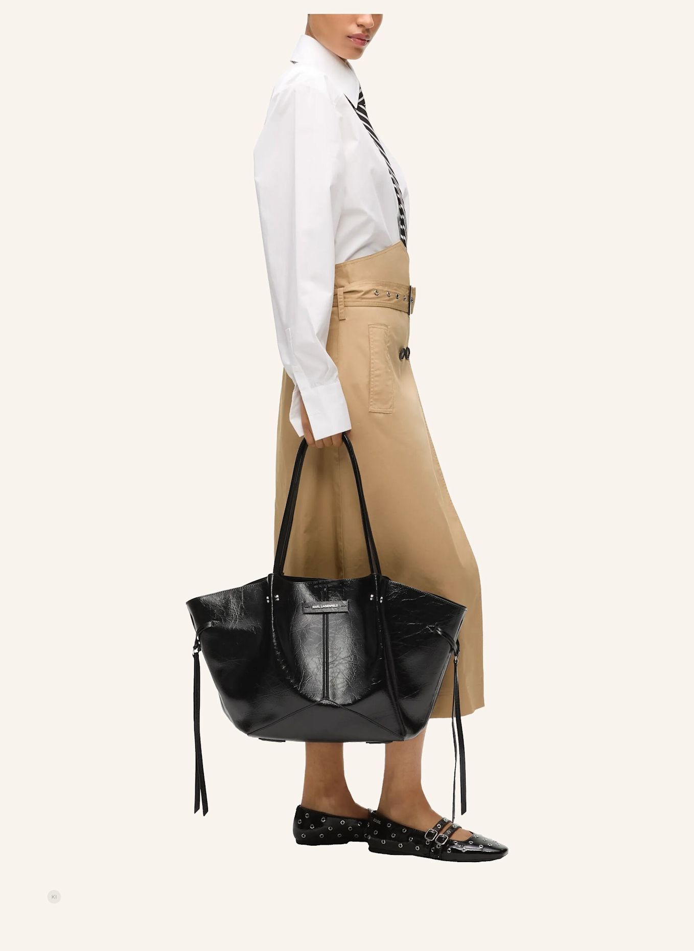 KARL LAGERFELD Handtasche: SCHWARZ