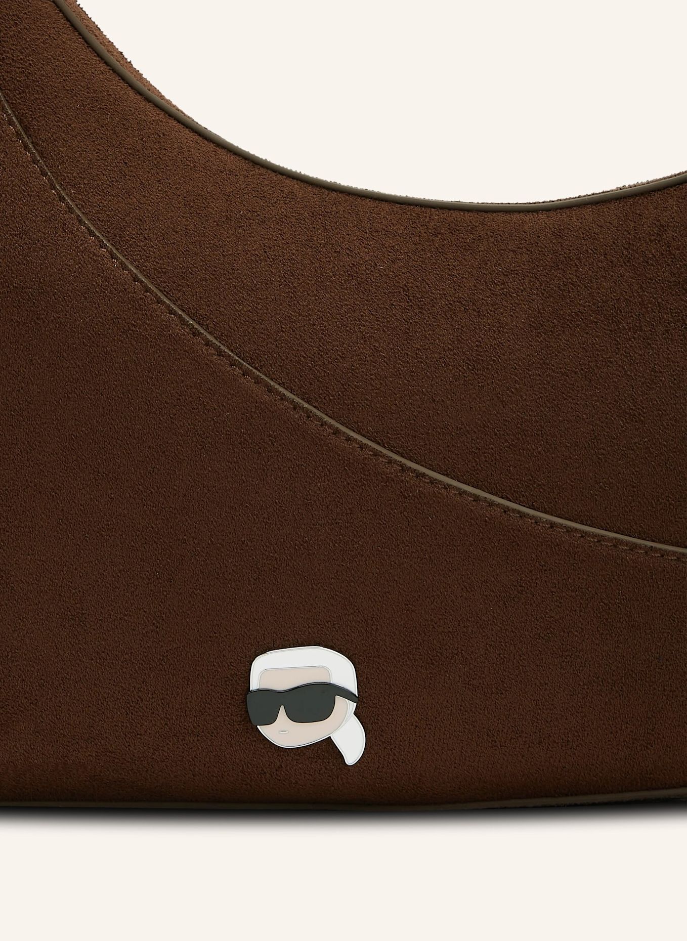 KARL LAGERFELD Hobo-Bag: BRAUN