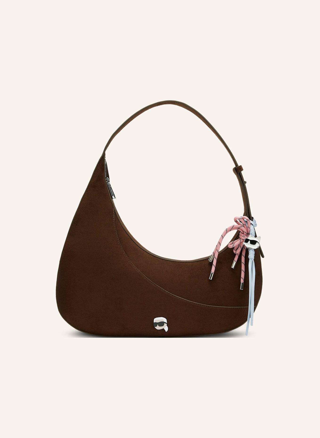 KARL LAGERFELD Hobo-Bag: BRAUN