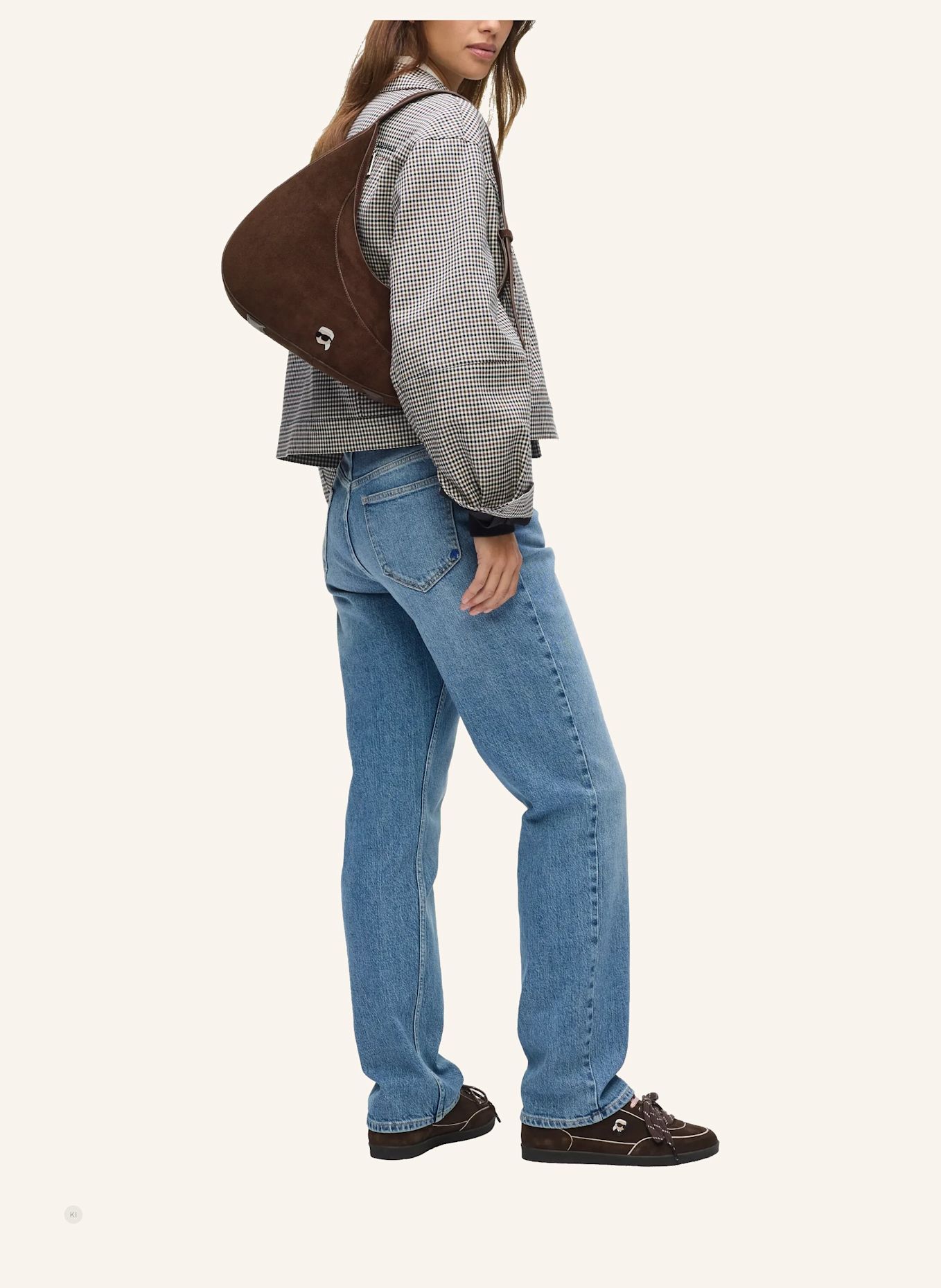KARL LAGERFELD Hobo-Bag: BRAUN