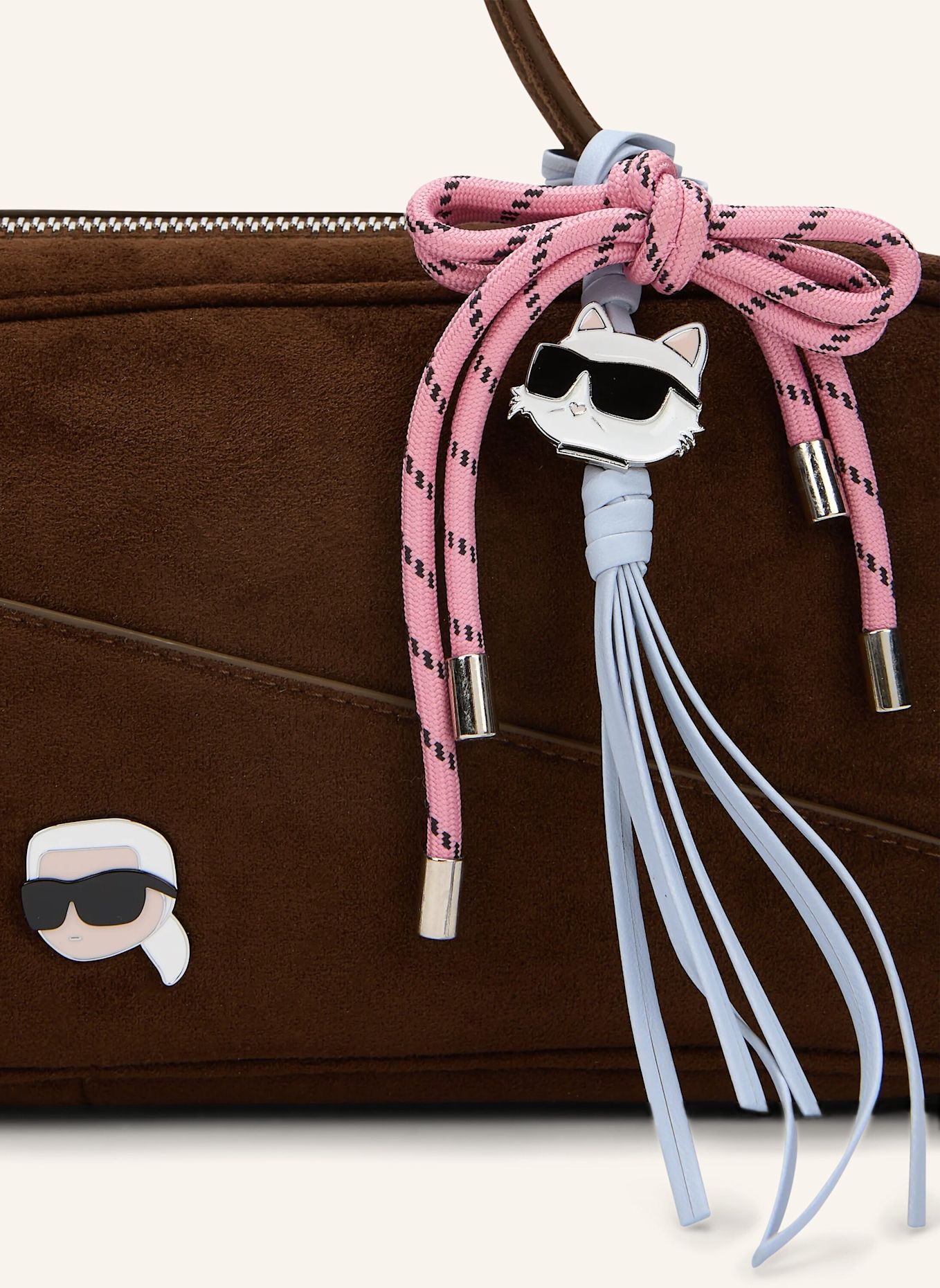 KARL LAGERFELD Schultertasche: BRAUN
