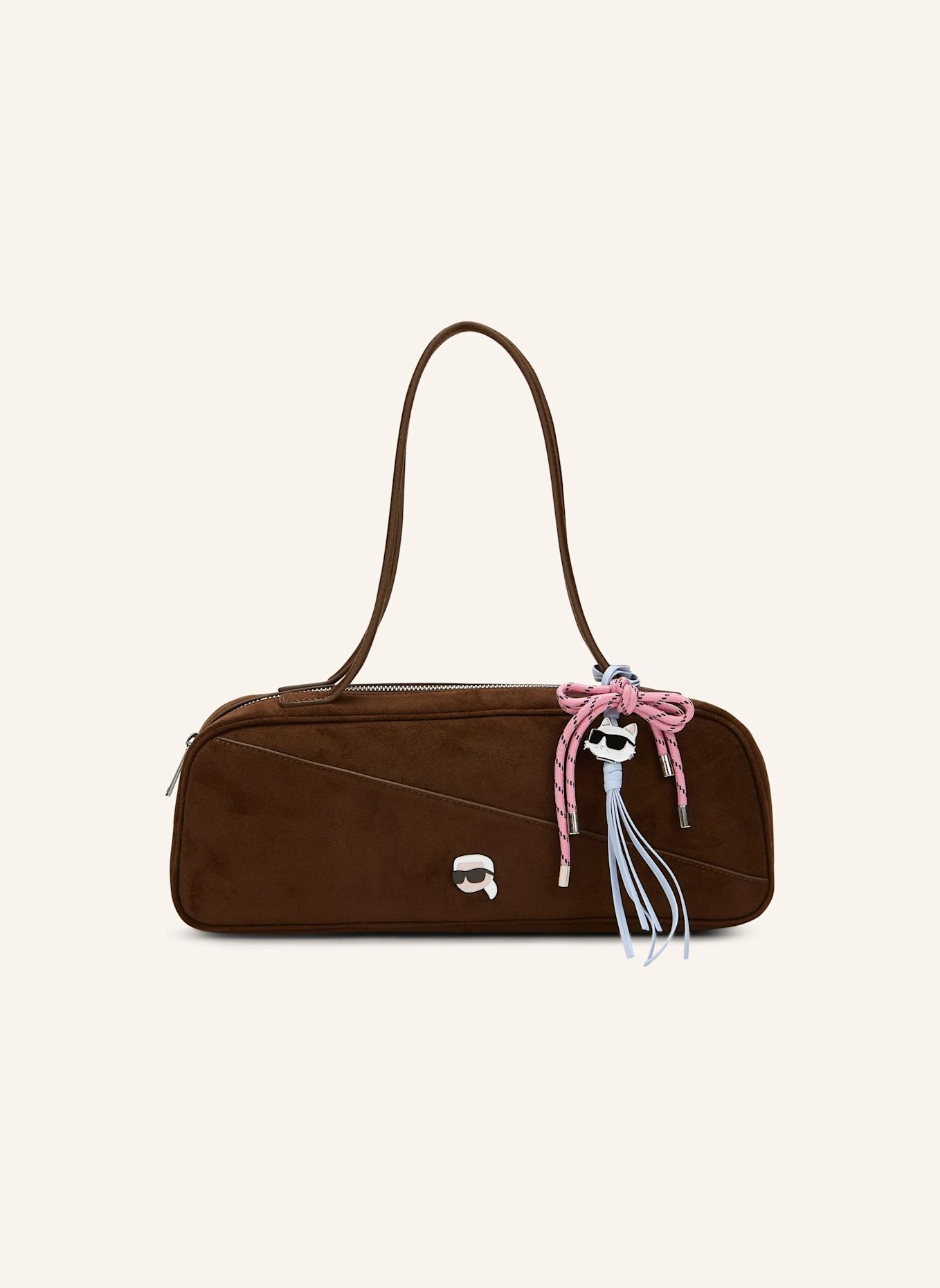 KARL LAGERFELD Schultertasche: BRAUN