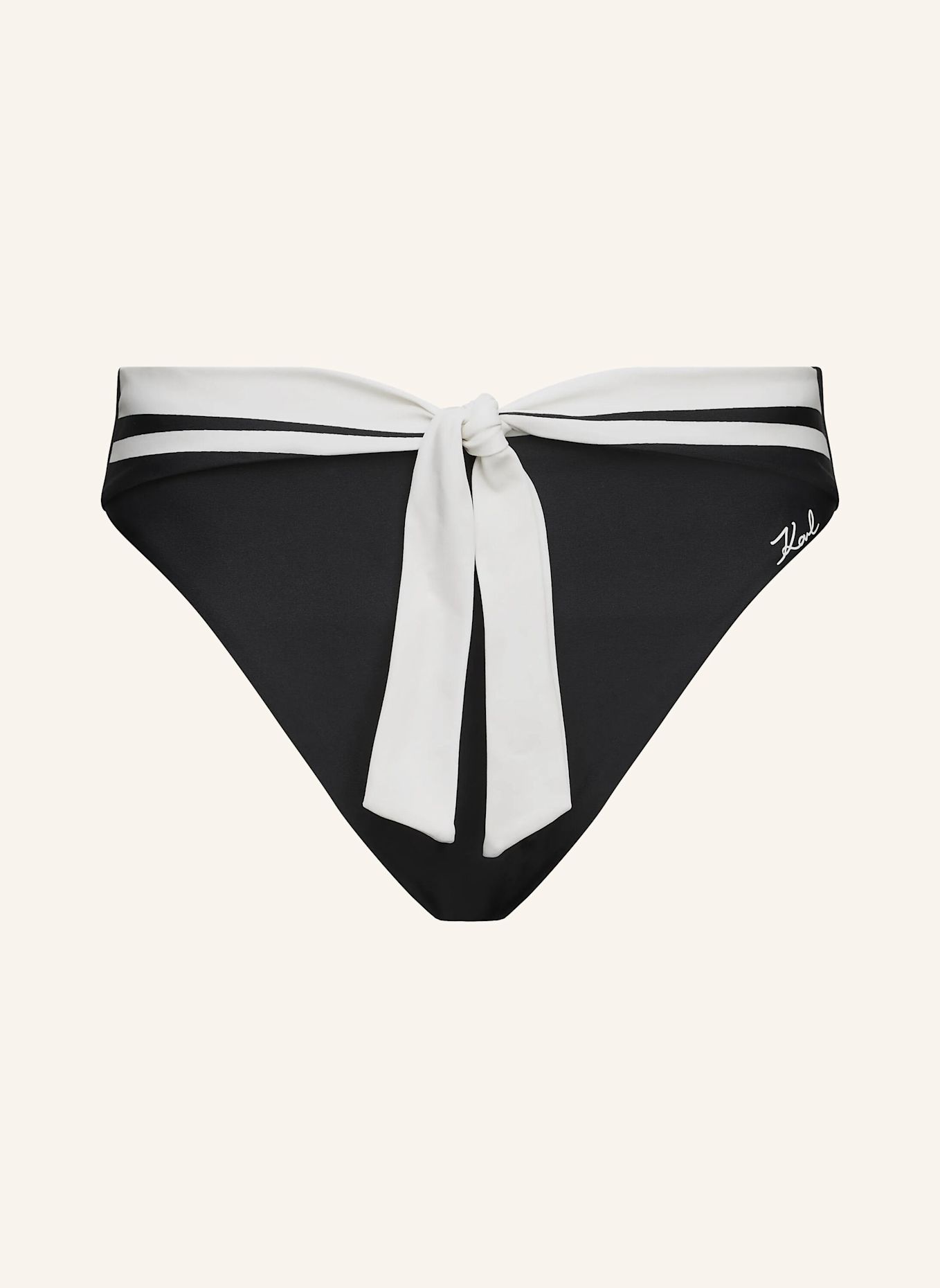 KARL LAGERFELD Bikini-Hose: SCHWARZ