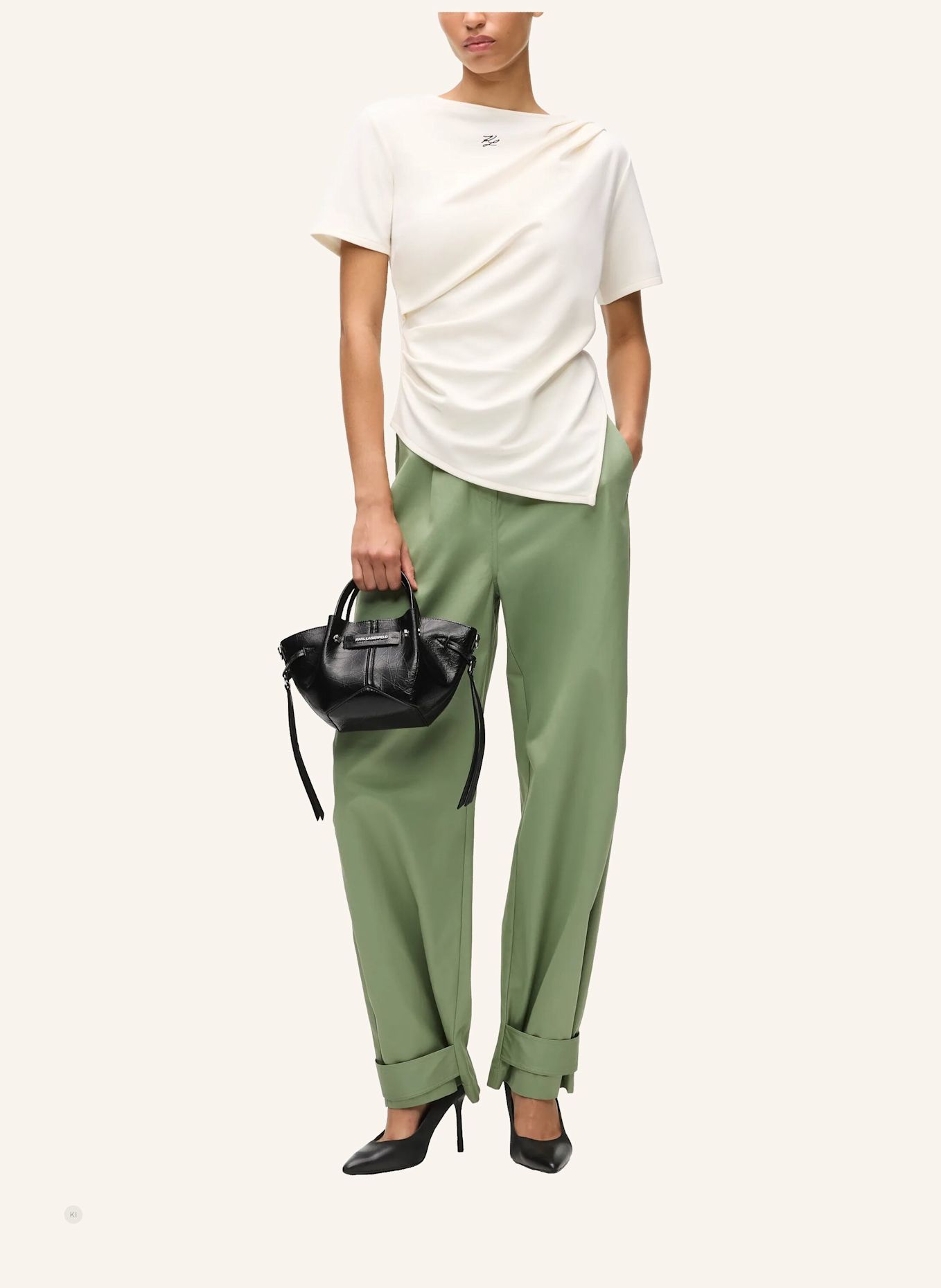 KARL LAGERFELD Handtasche: SCHWARZ