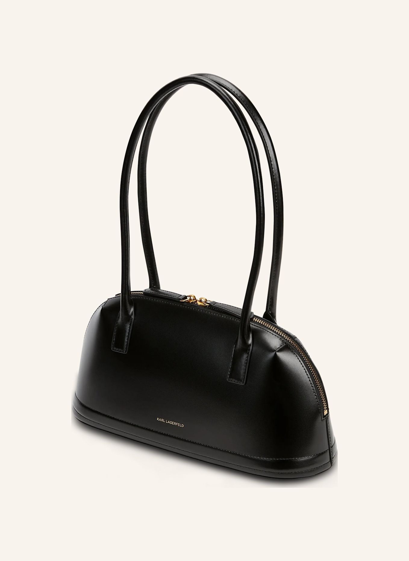 KARL LAGERFELD Bowlingtasche: SCHWARZ / GOLD