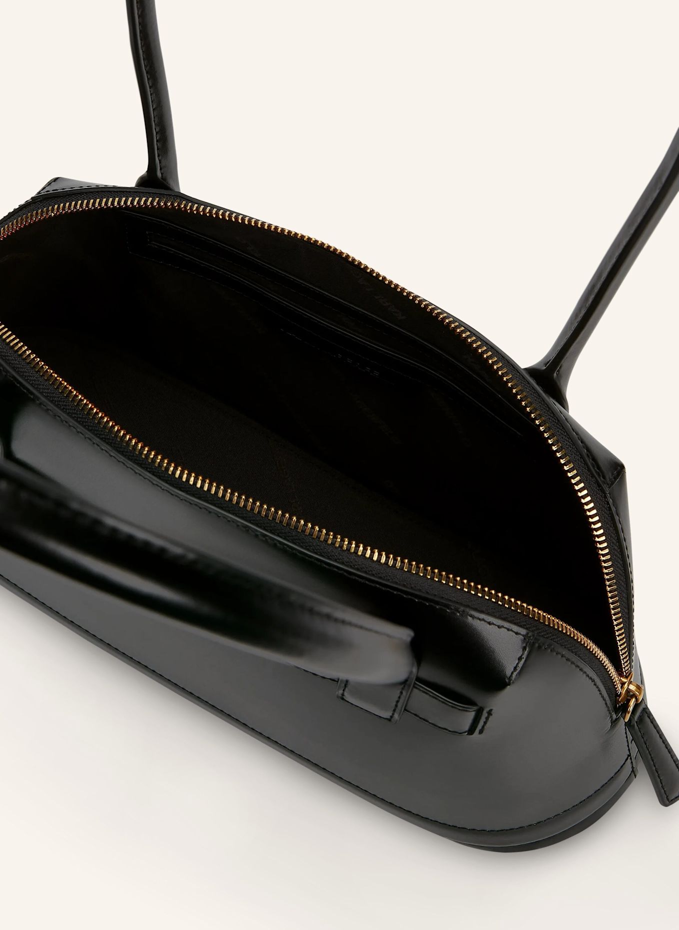 KARL LAGERFELD Bowlingtasche: SCHWARZ / GOLD