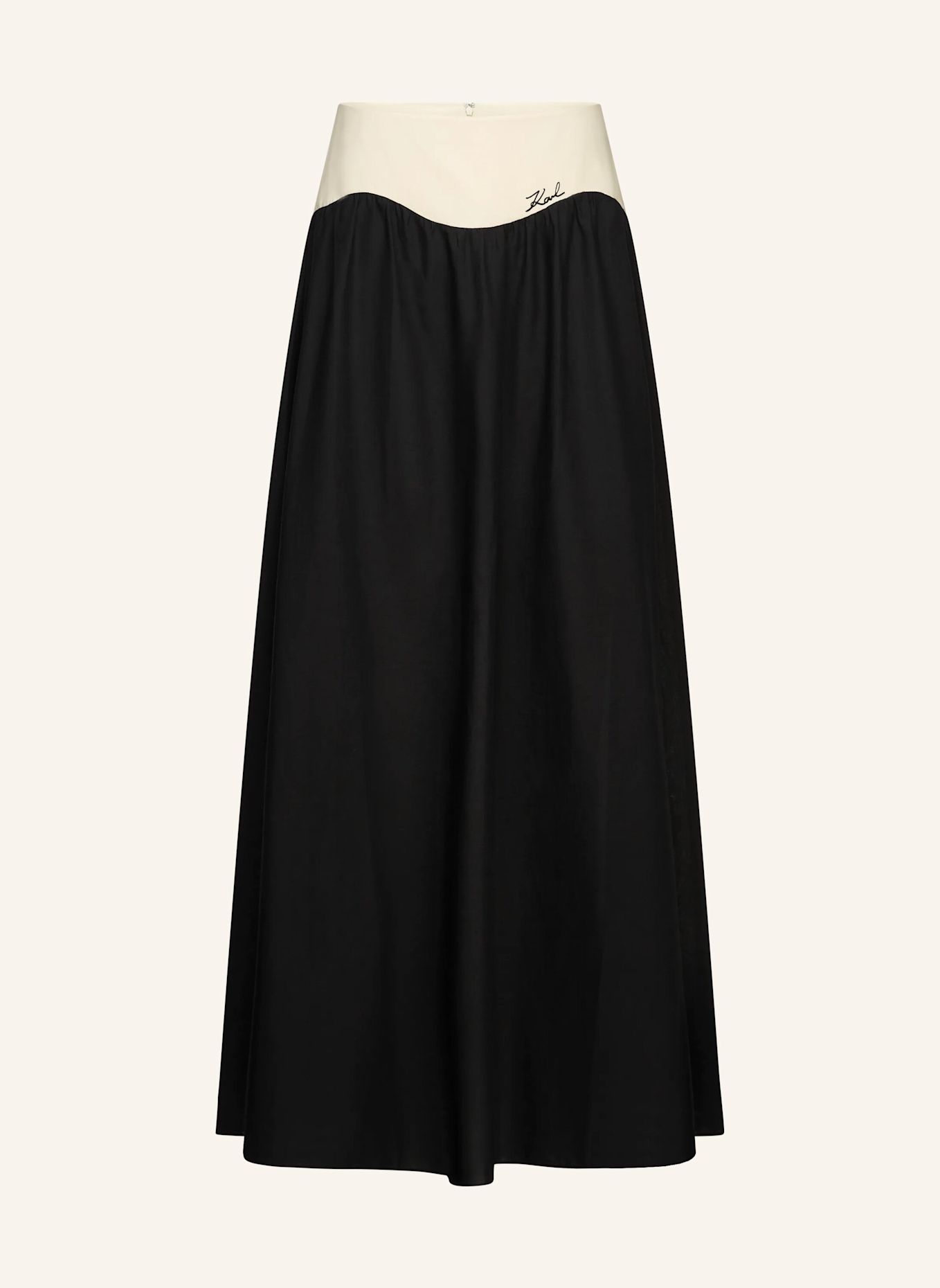 KARL LAGERFELD Strandkleid: SCHWARZ