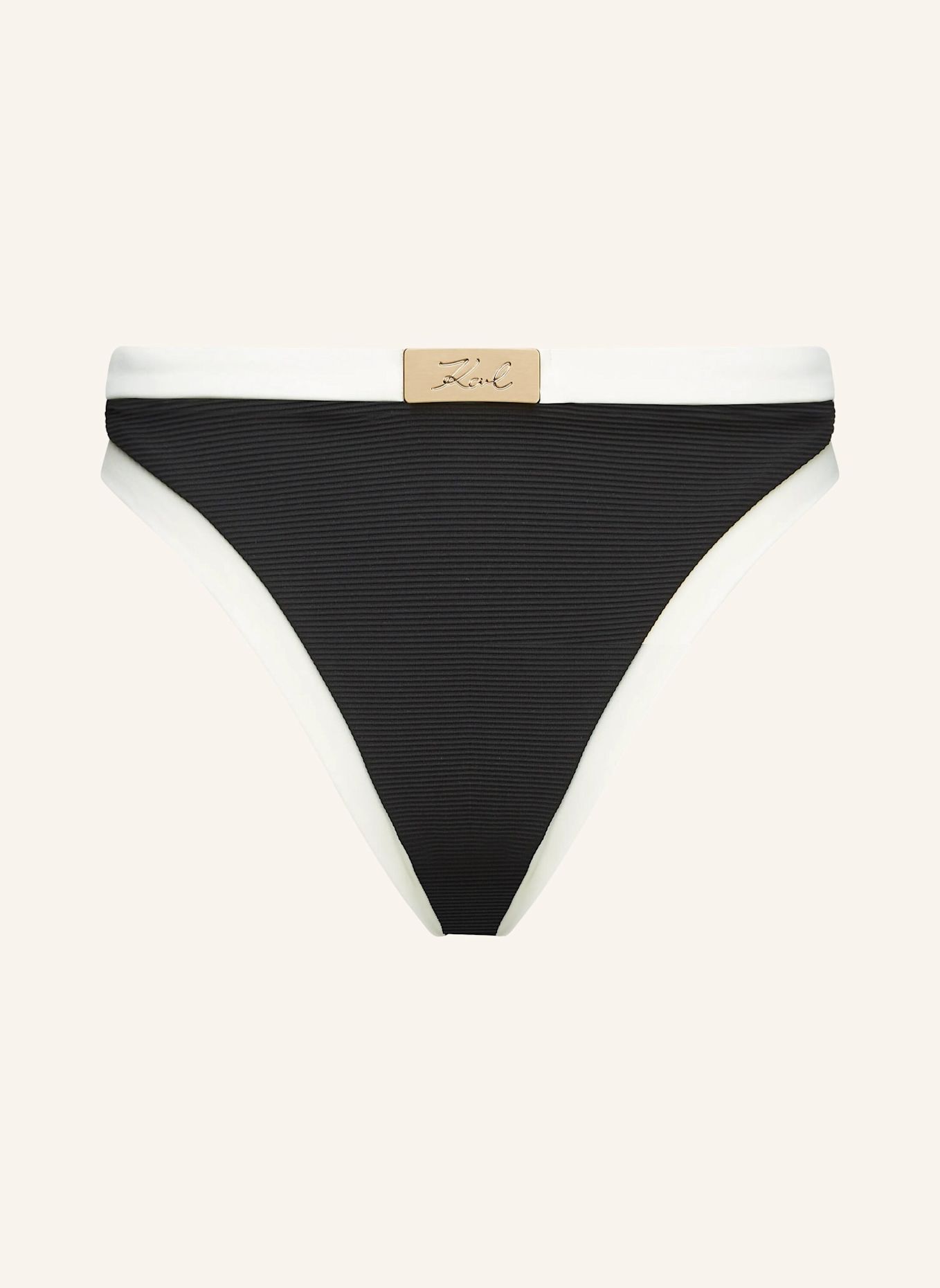 KARL LAGERFELD Bikini-Hose: SCHWARZ