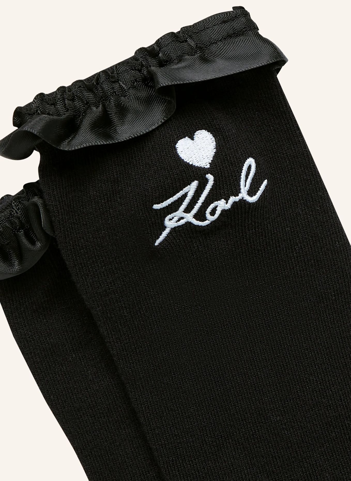 KARL LAGERFELD Socken: WEISS / SCHWARZ