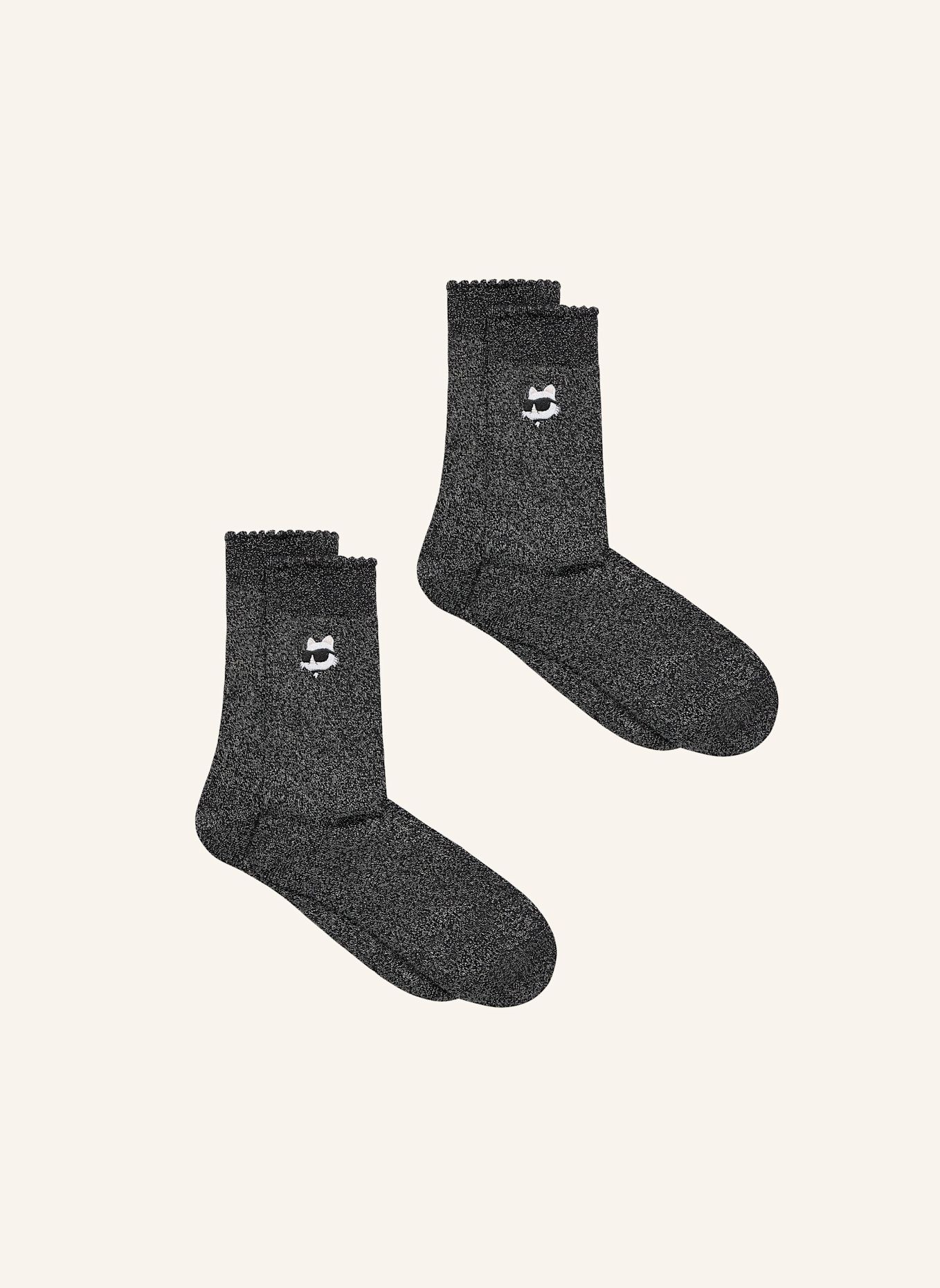 KARL LAGERFELD Socken: SCHWARZ