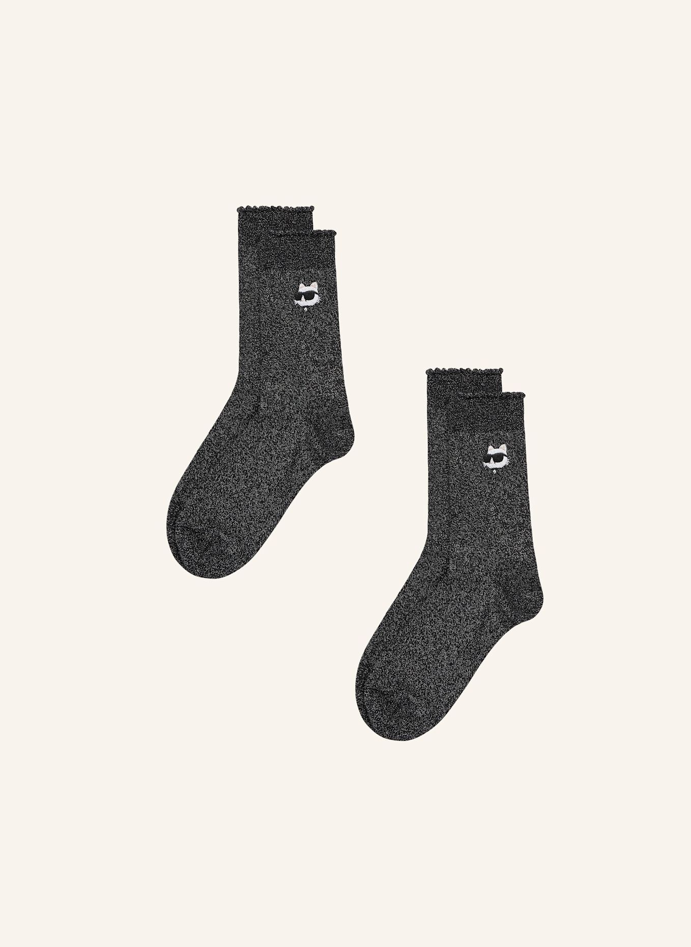 KARL LAGERFELD Socken: SCHWARZ