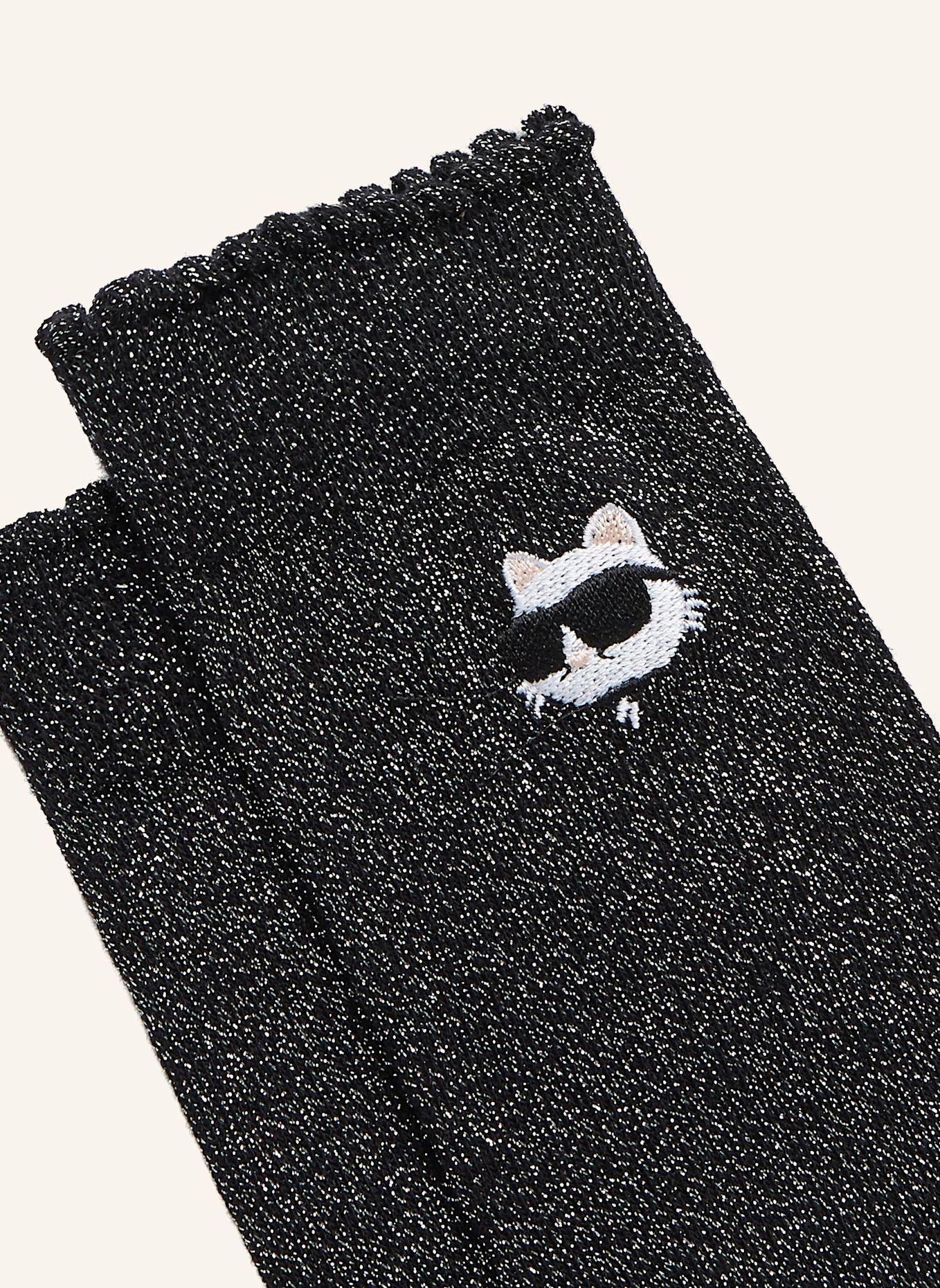 KARL LAGERFELD Socken: SCHWARZ