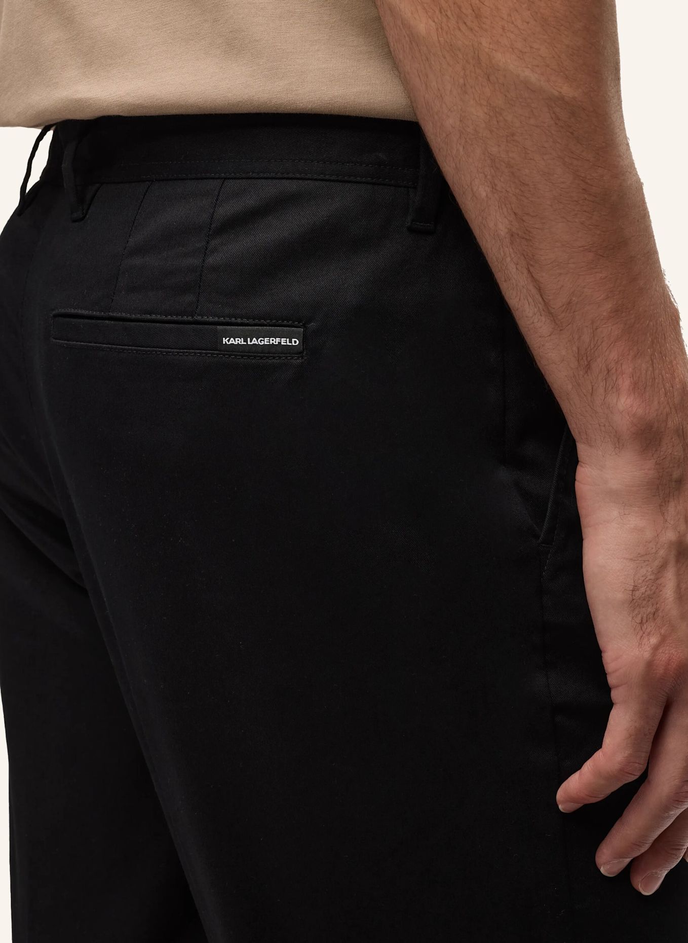 KARL LAGERFELD Hose: SCHWARZ