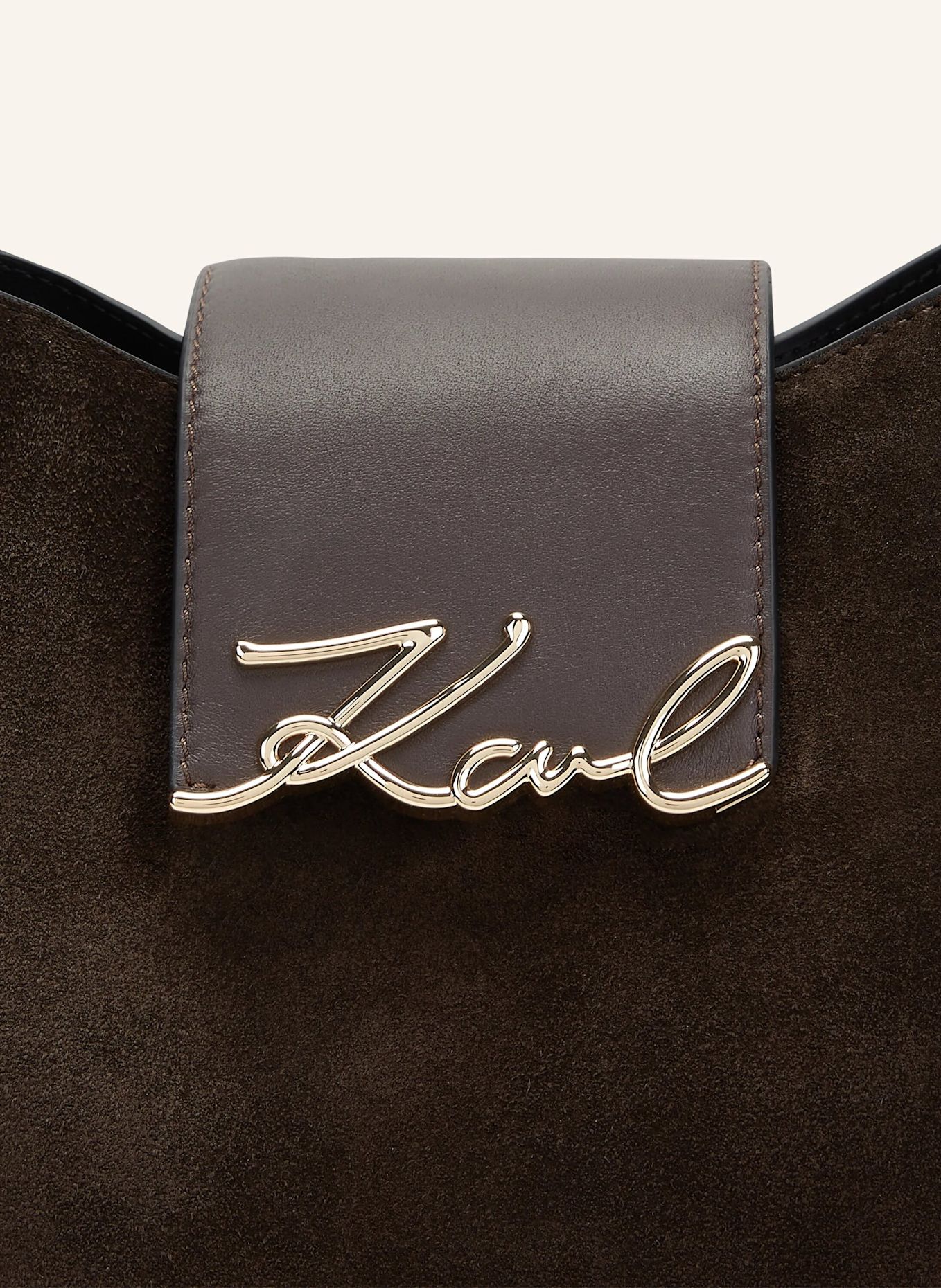 KARL LAGERFELD Hobo-Bag: BRAUN