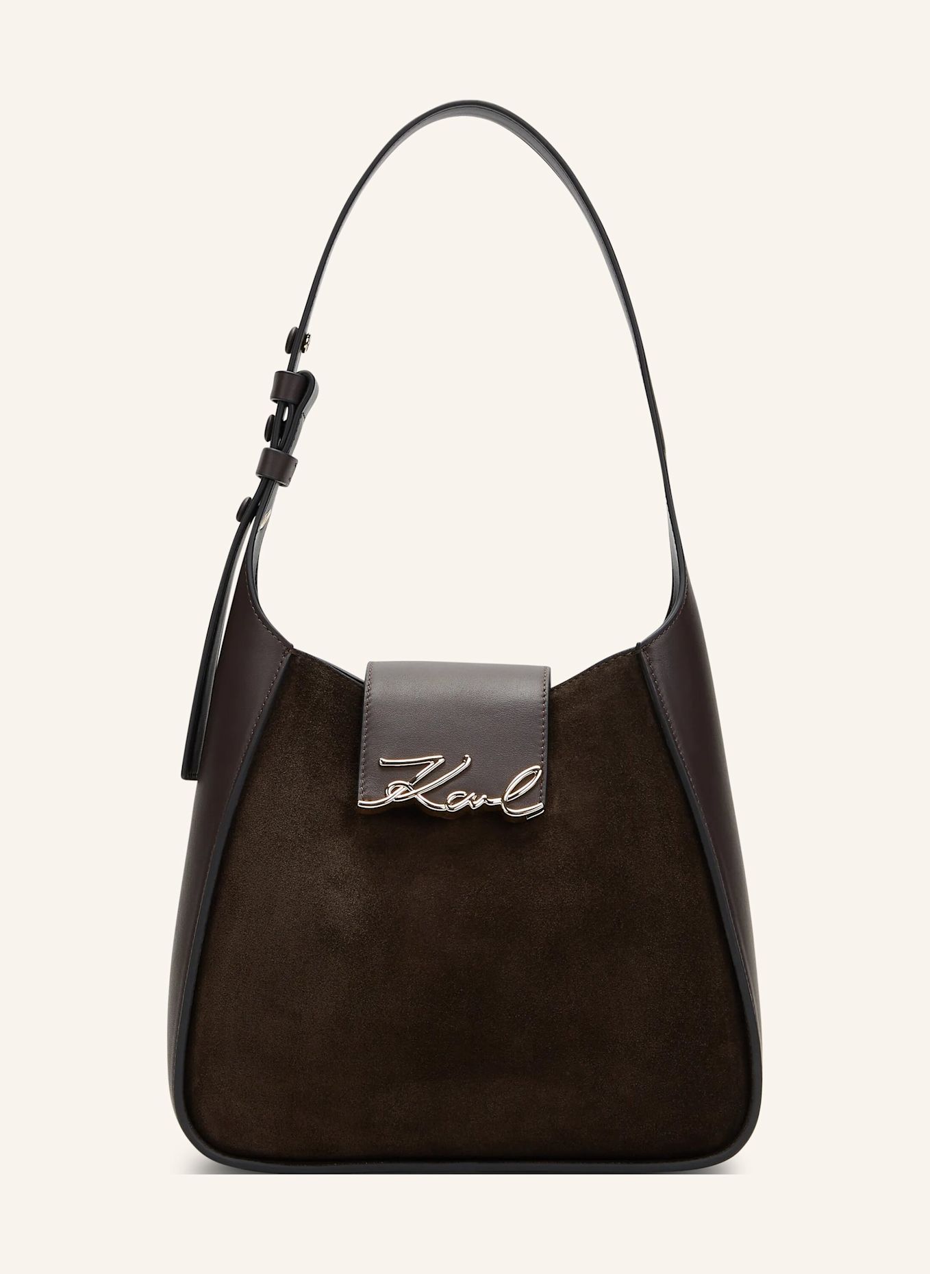 KARL LAGERFELD Hobo-Bag: BRAUN