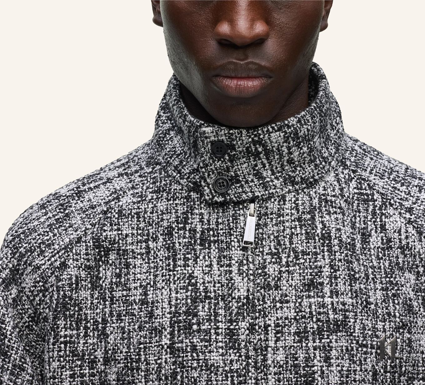 KARL LAGERFELD Jacke: SCHWARZ