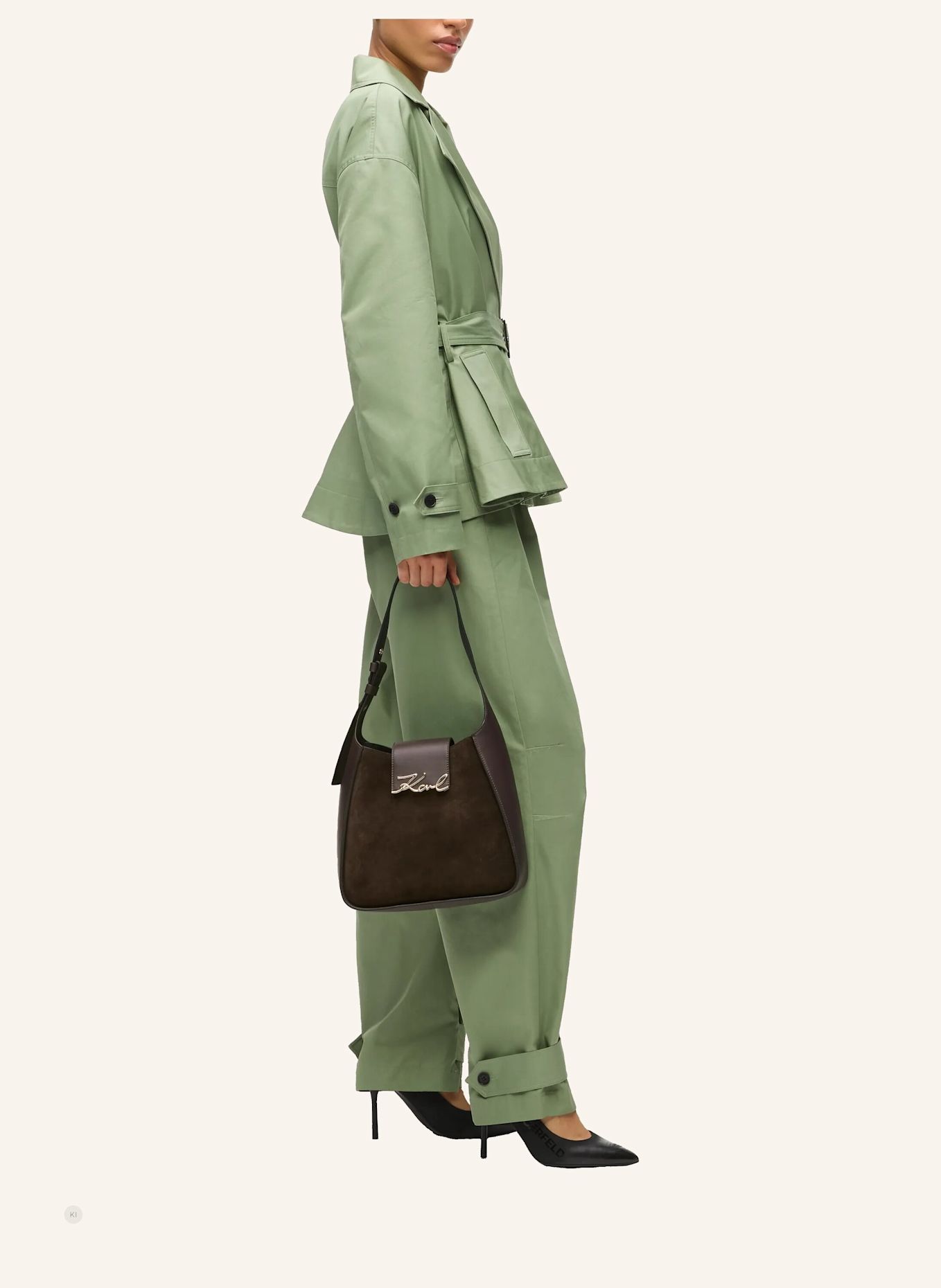 KARL LAGERFELD Hobo-Bag: BRAUN