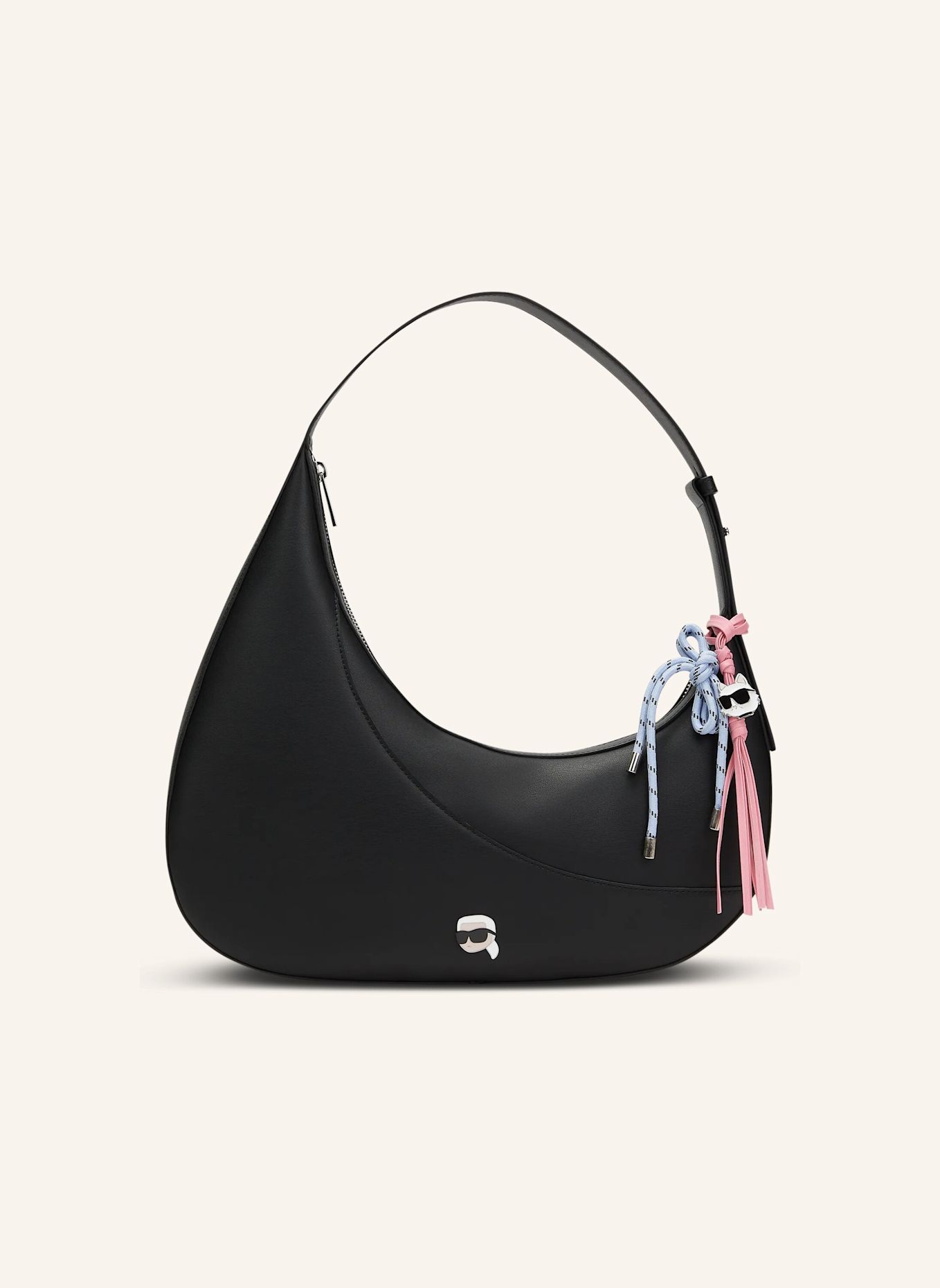 KARL LAGERFELD Hobo-Bag: SCHWARZ