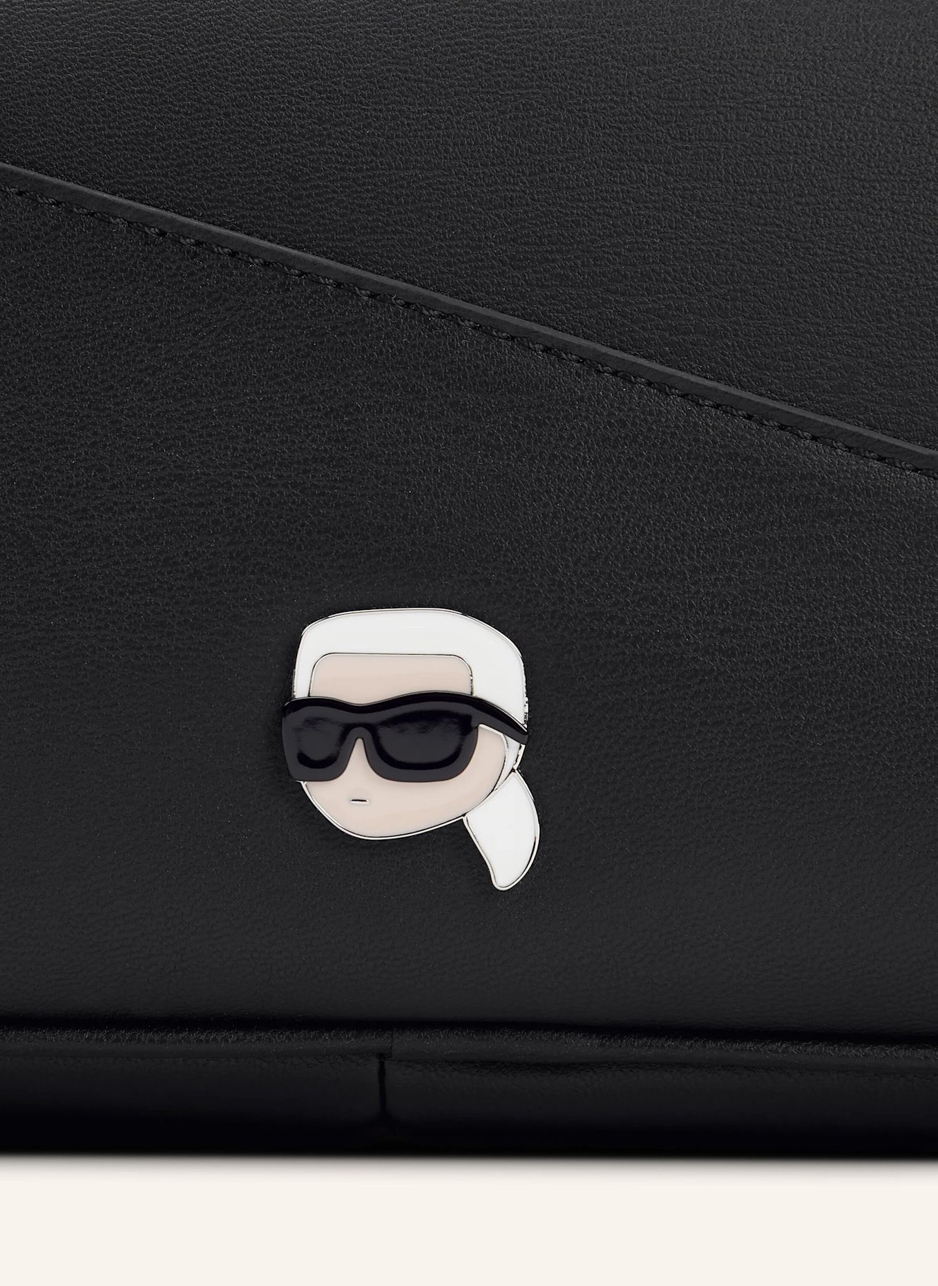 KARL LAGERFELD Schultertasche: SCHWARZ