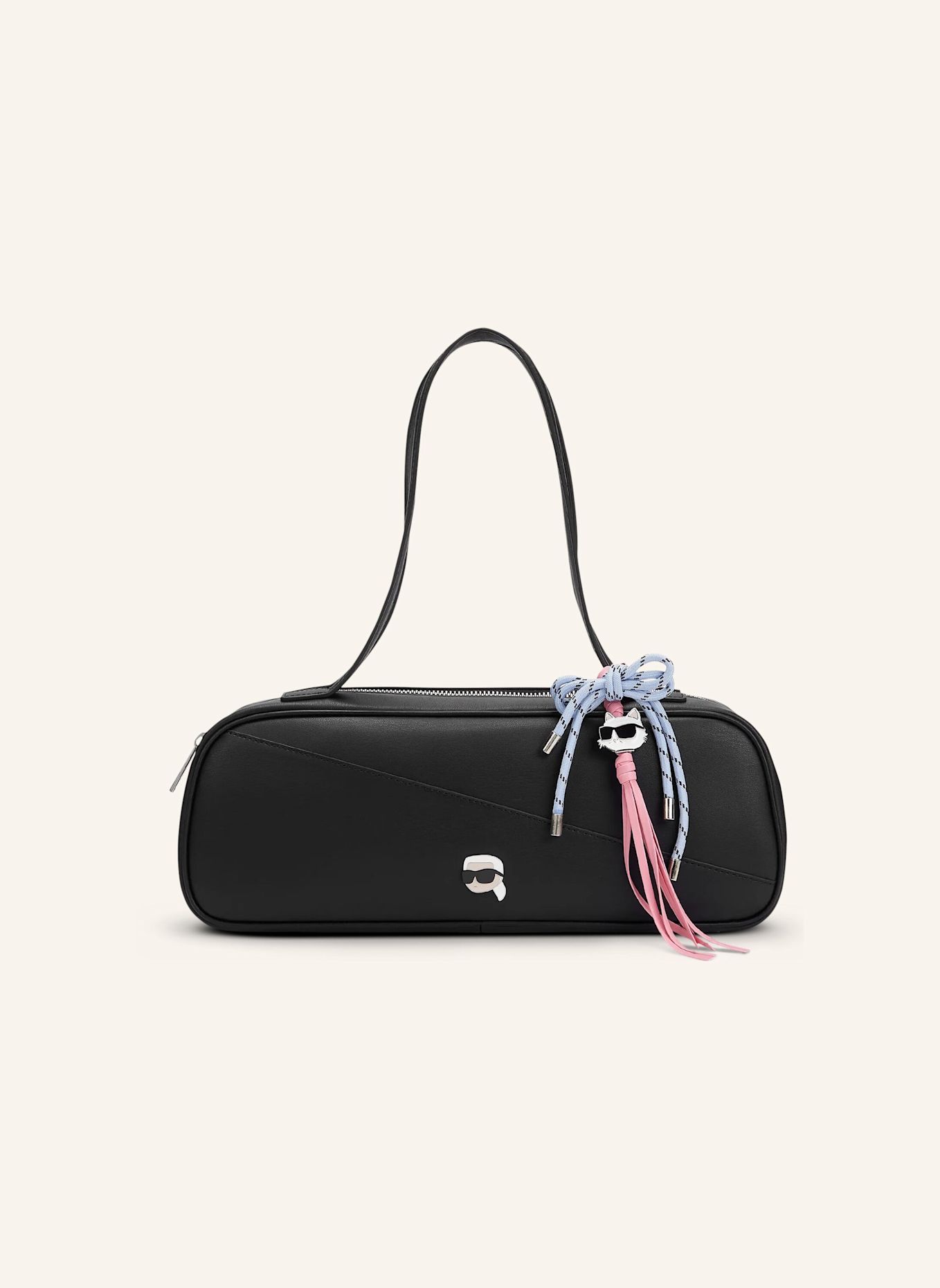 KARL LAGERFELD Schultertasche: SCHWARZ
