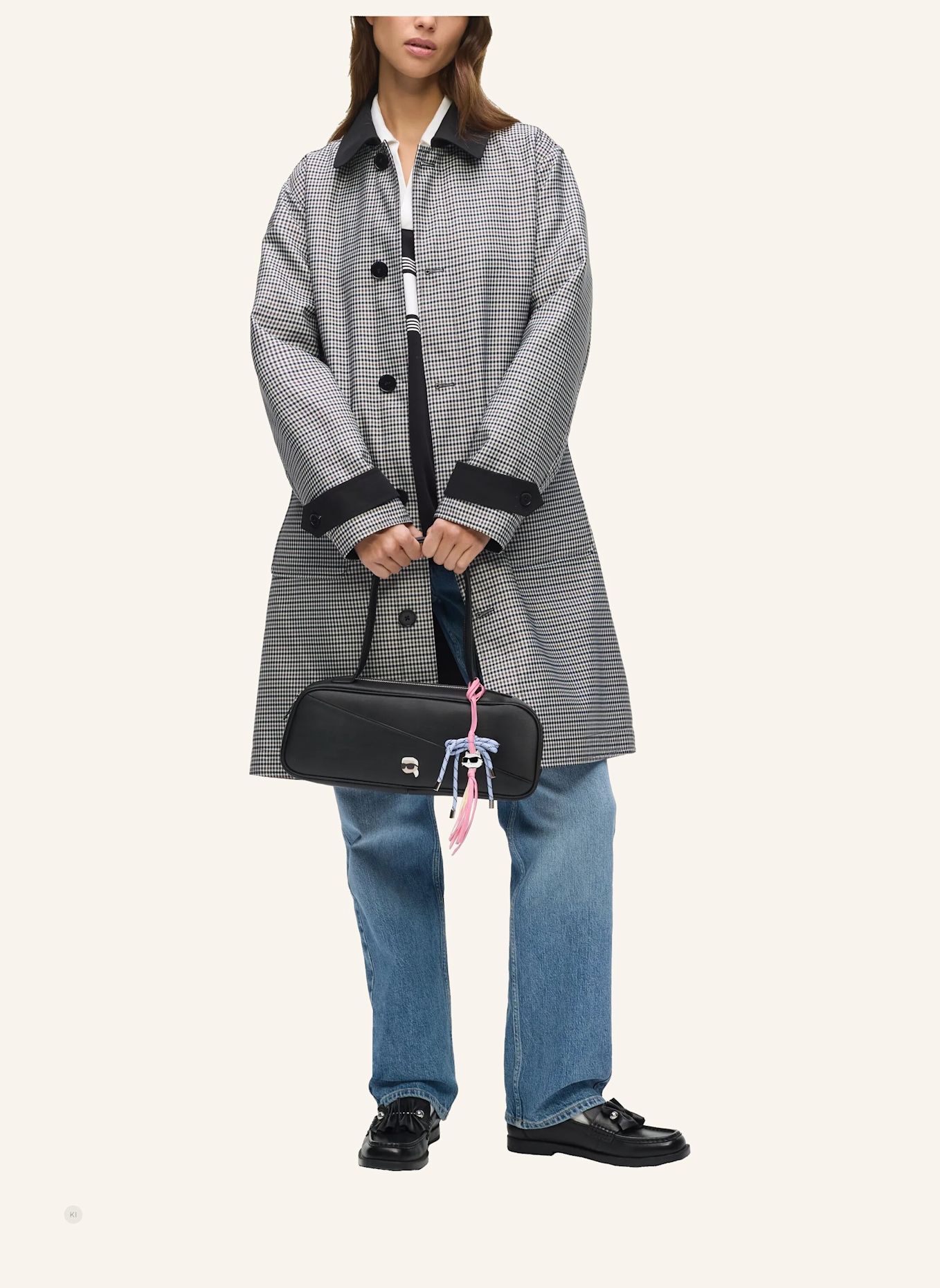 KARL LAGERFELD Schultertasche: SCHWARZ