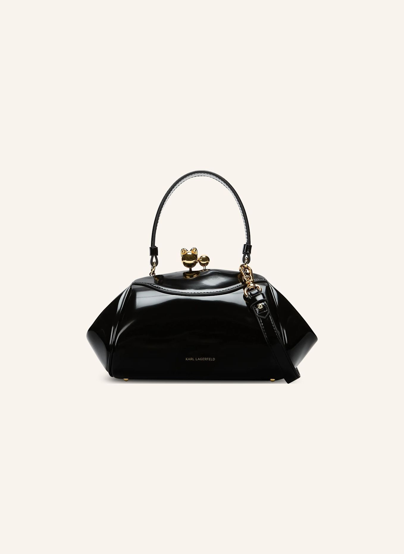 KARL LAGERFELD Tasche: SCHWARZ / GOLD