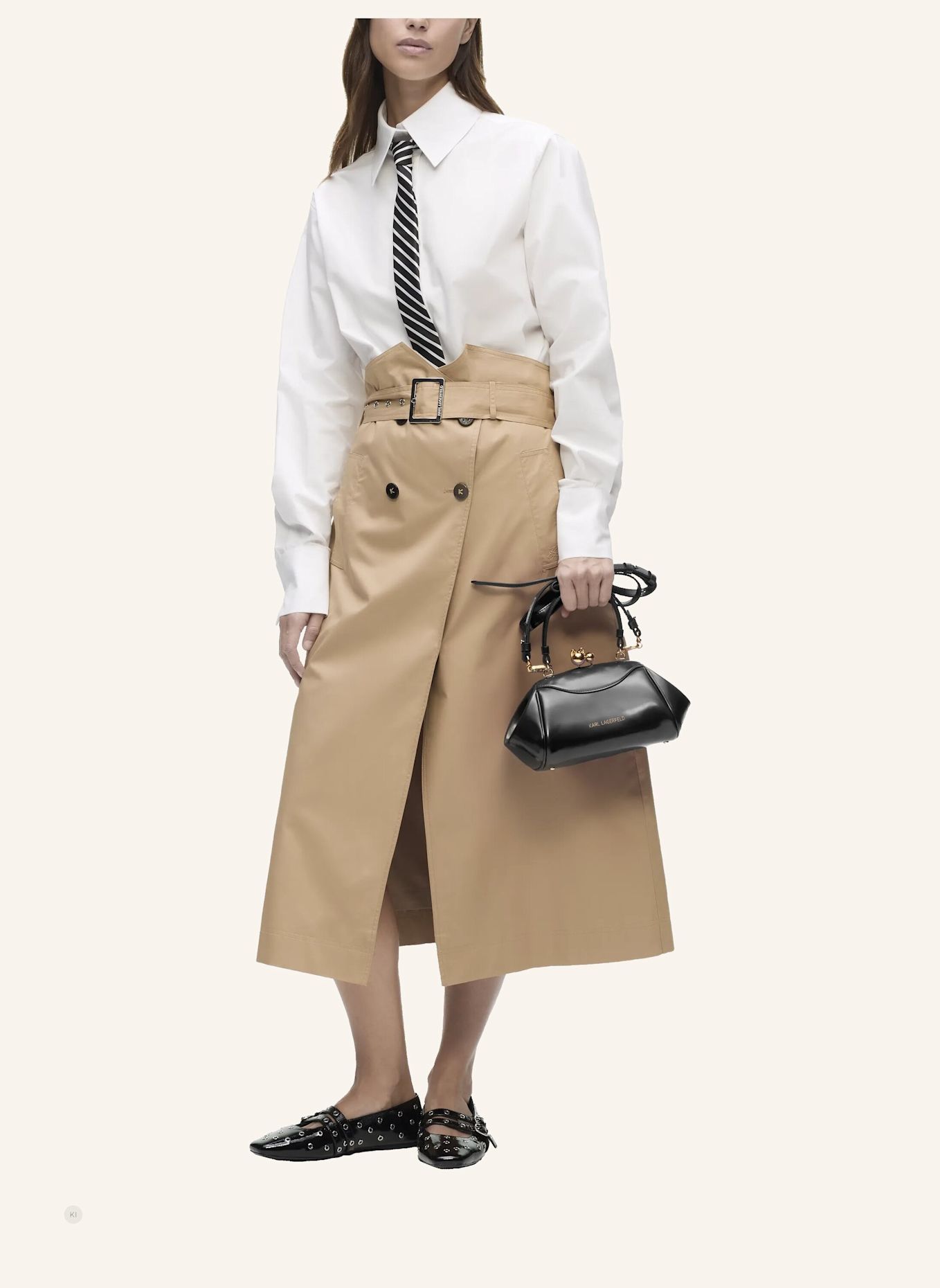 KARL LAGERFELD Tasche: SCHWARZ / GOLD