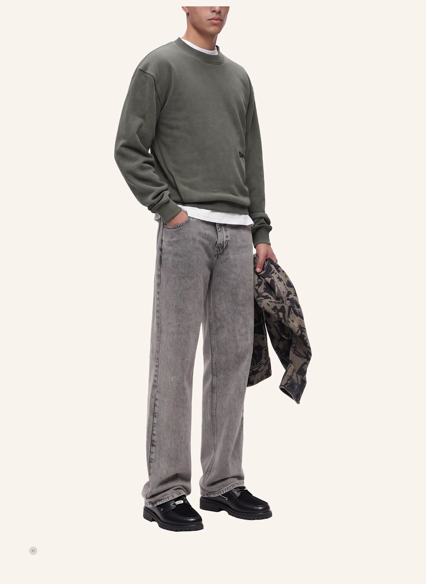 KARL LAGERFELD JEANS Sweatshirt: GRAU