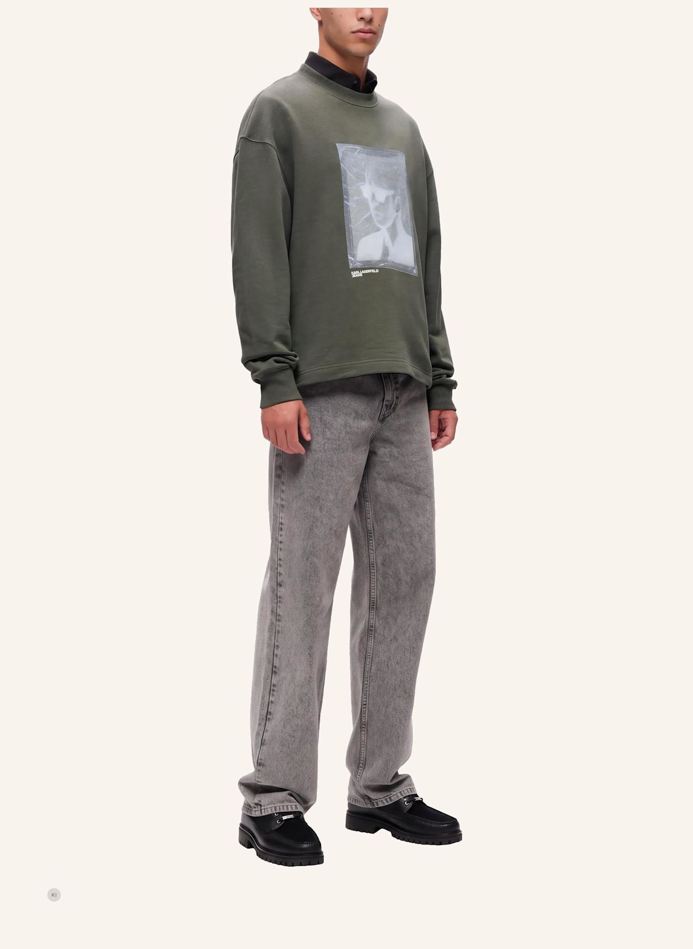 KARL LAGERFELD JEANS Sweatshirt: GRAU
