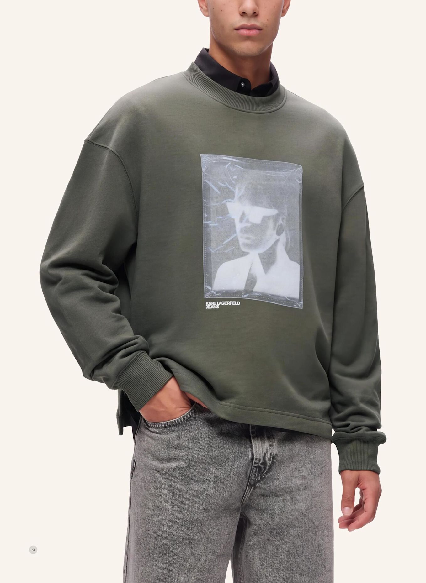 KARL LAGERFELD JEANS Sweatshirt: GRAU