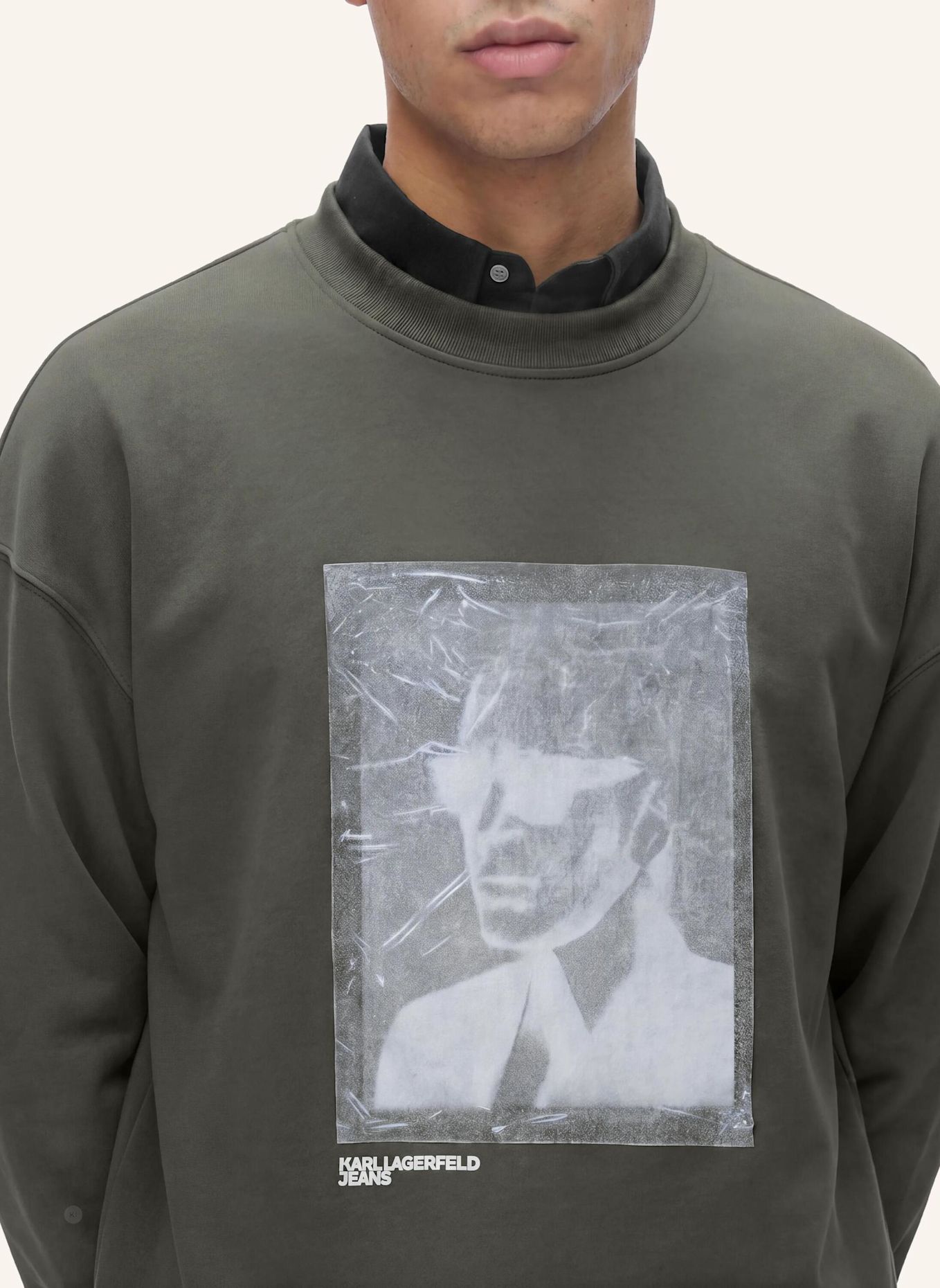 KARL LAGERFELD JEANS Sweatshirt: GRAU