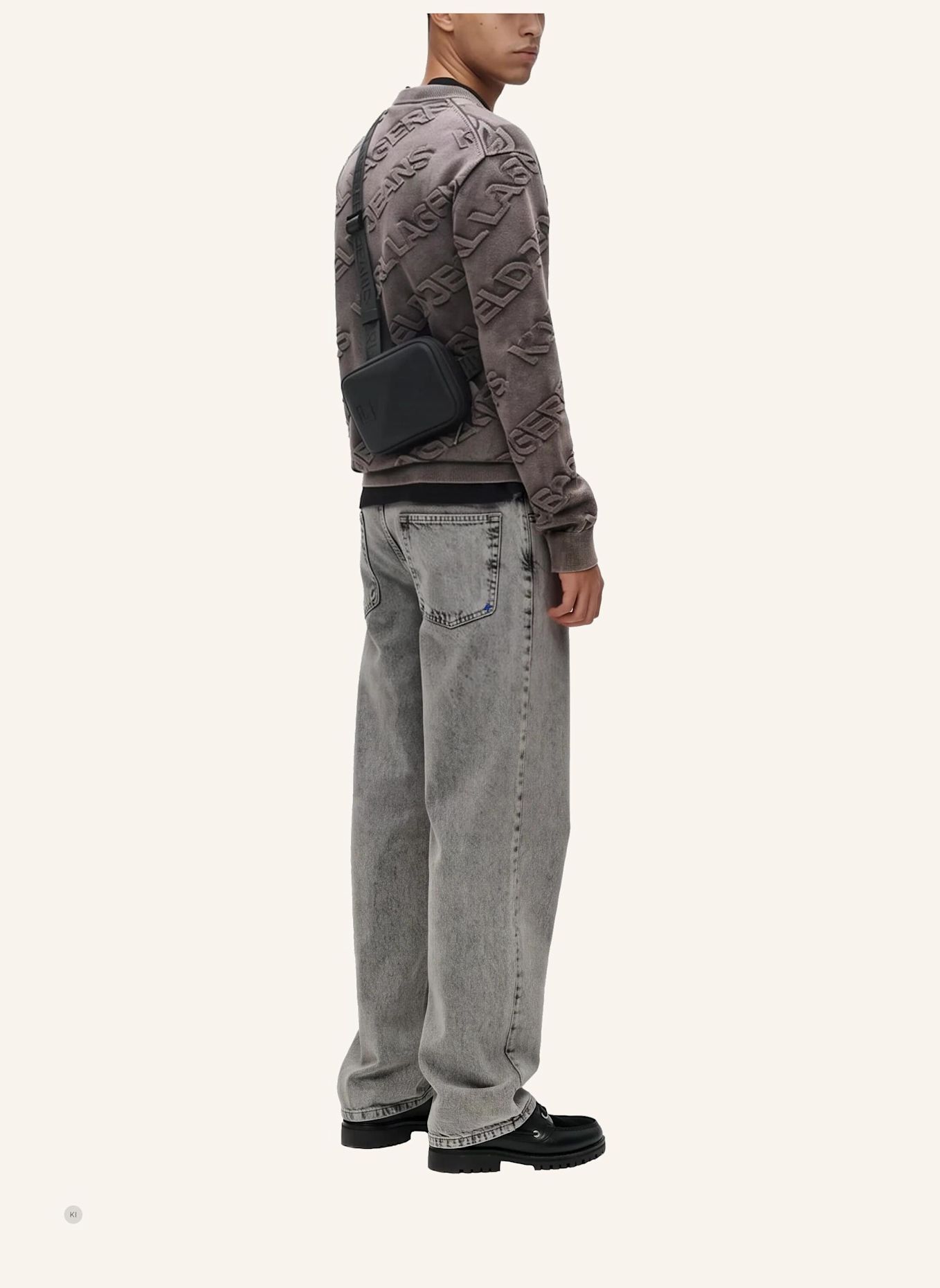 KARL LAGERFELD JEANS Umhängetasche: SCHWARZ