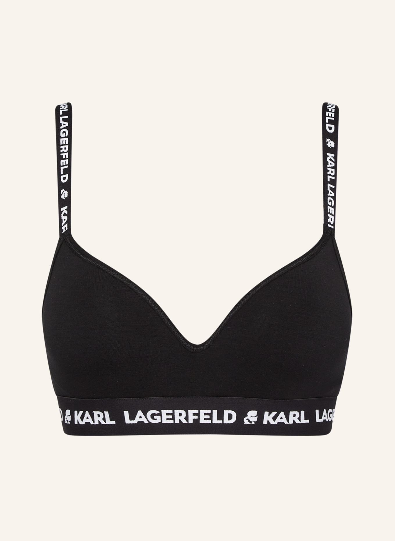 KARL LAGERFELD Bandeau-BH, Farbe: SCHWARZ (Bild 1)