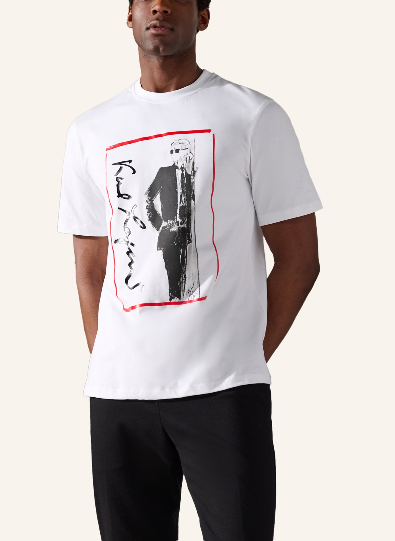 KARL LAGERFELD T-shirt, Farbe: WEISS (Bild 5)