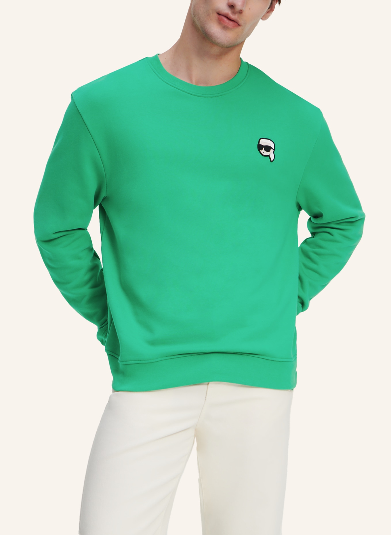 KARL LAGERFELD Sweatshirt, Farbe: GRÜN (Bild 5)