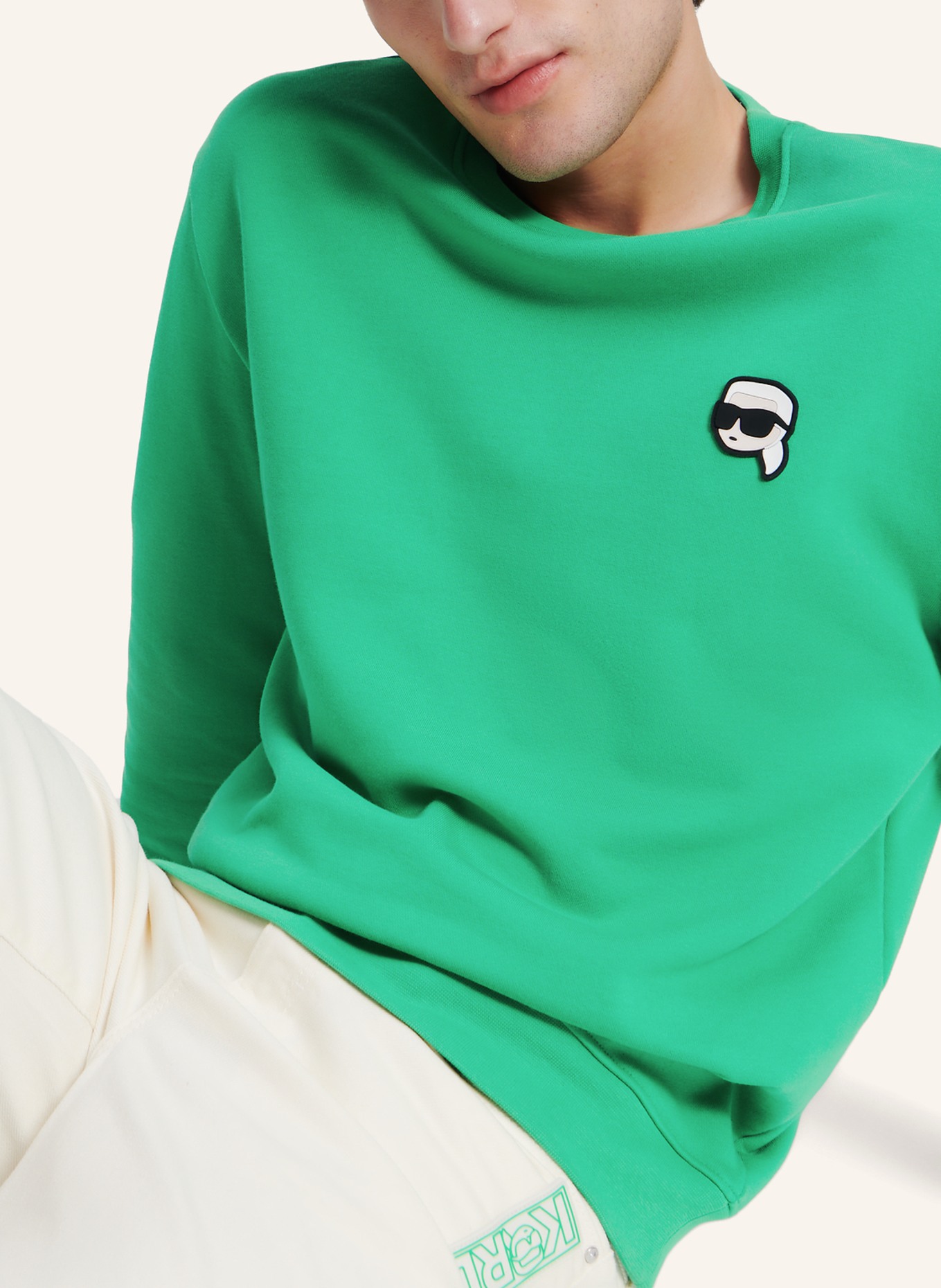 KARL LAGERFELD Sweatshirt, Farbe: GRÜN (Bild 4)
