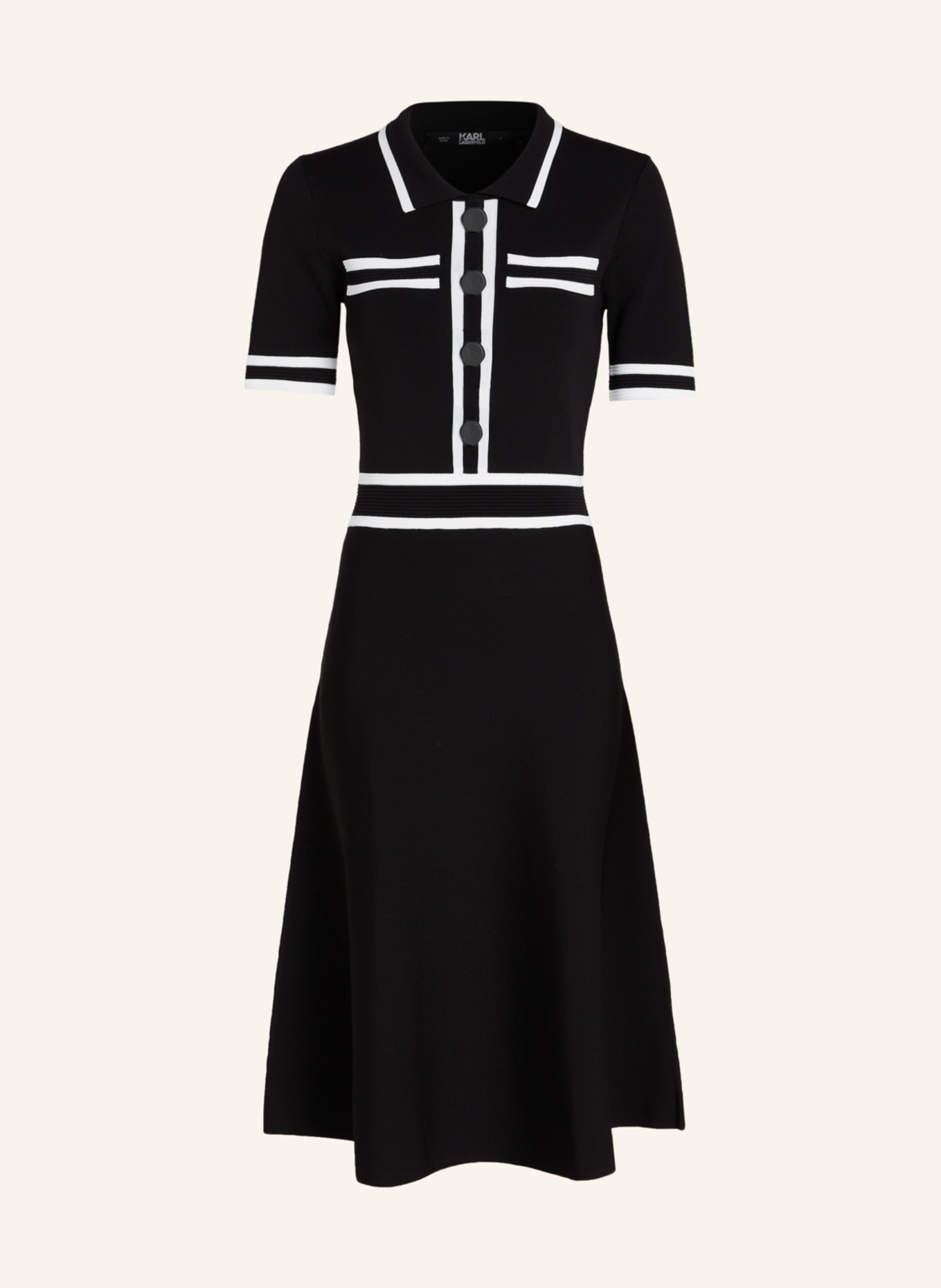KARL LAGERFELD Kleid, Farbe: SCHWARZ (Bild 1)